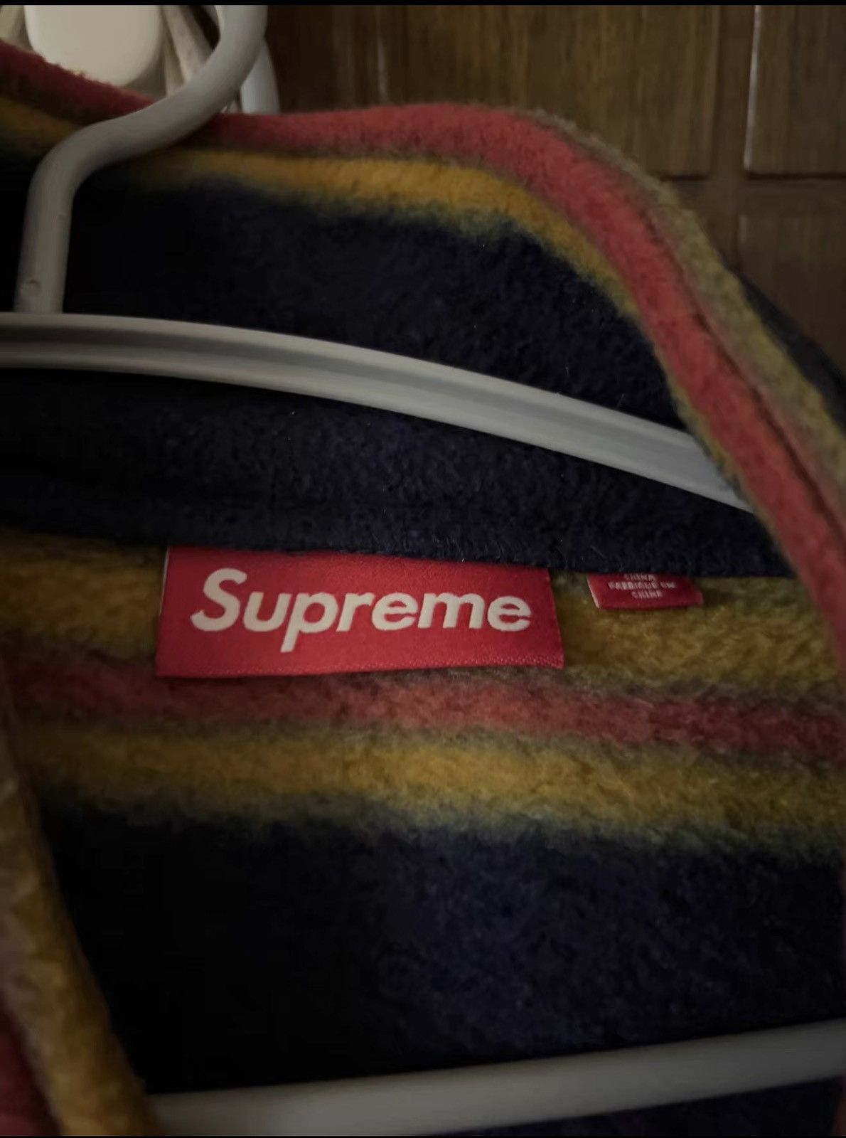 Supreme Supreme fw24 stripe zip up fleece jacket Size US XL / EU 56 / 4 - 3 Thumbnail