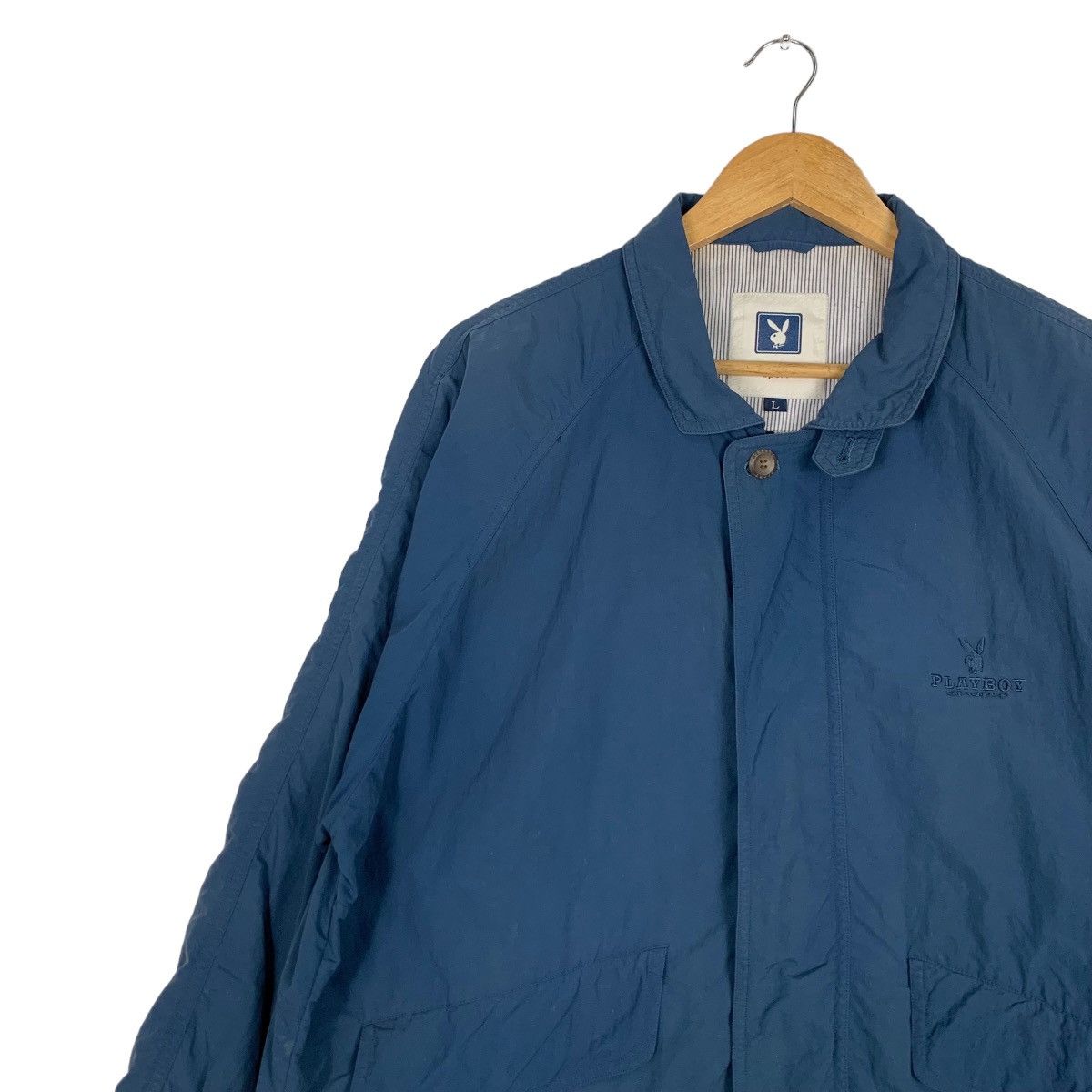Playboy PLAYBOY SPORT Blue Casual Light Jacket #1056-C48 Size US L / EU 52-54 / 3 - 6 Thumbnail