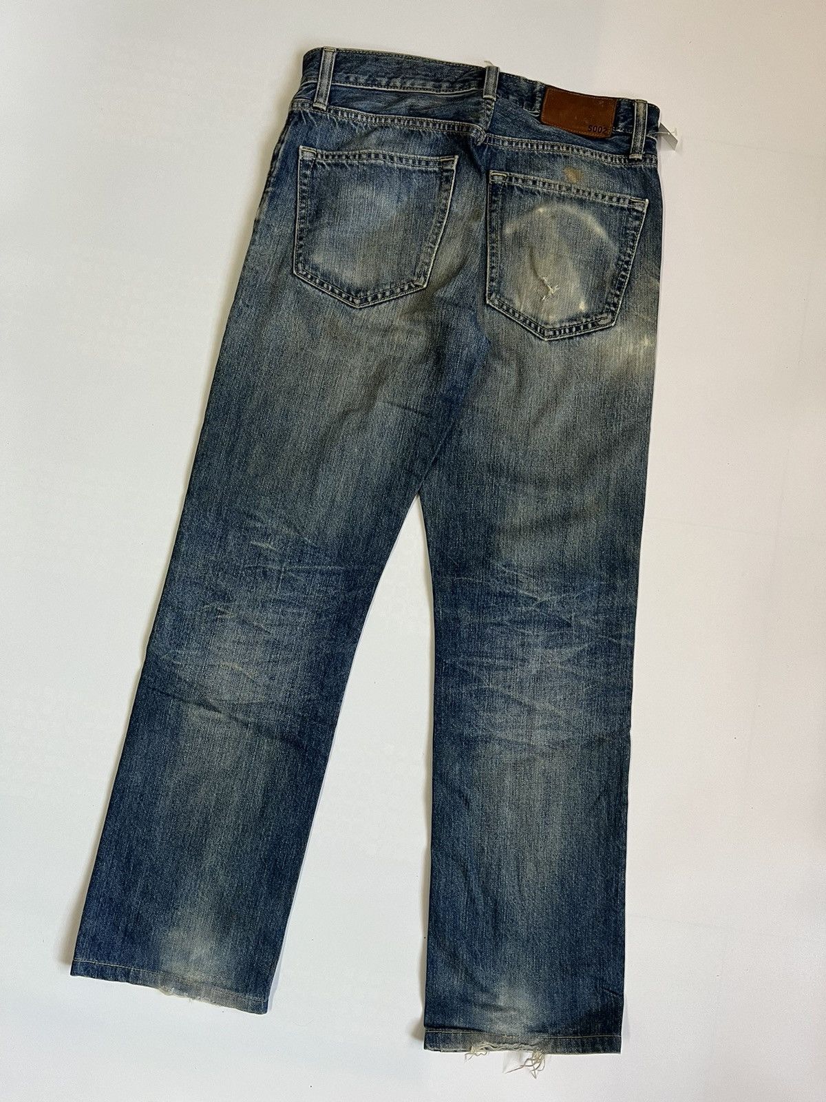 Uniqlo Uniqlo UJ Regular Fit Dirty Washed Denim Size US 29 - 9 Thumbnail