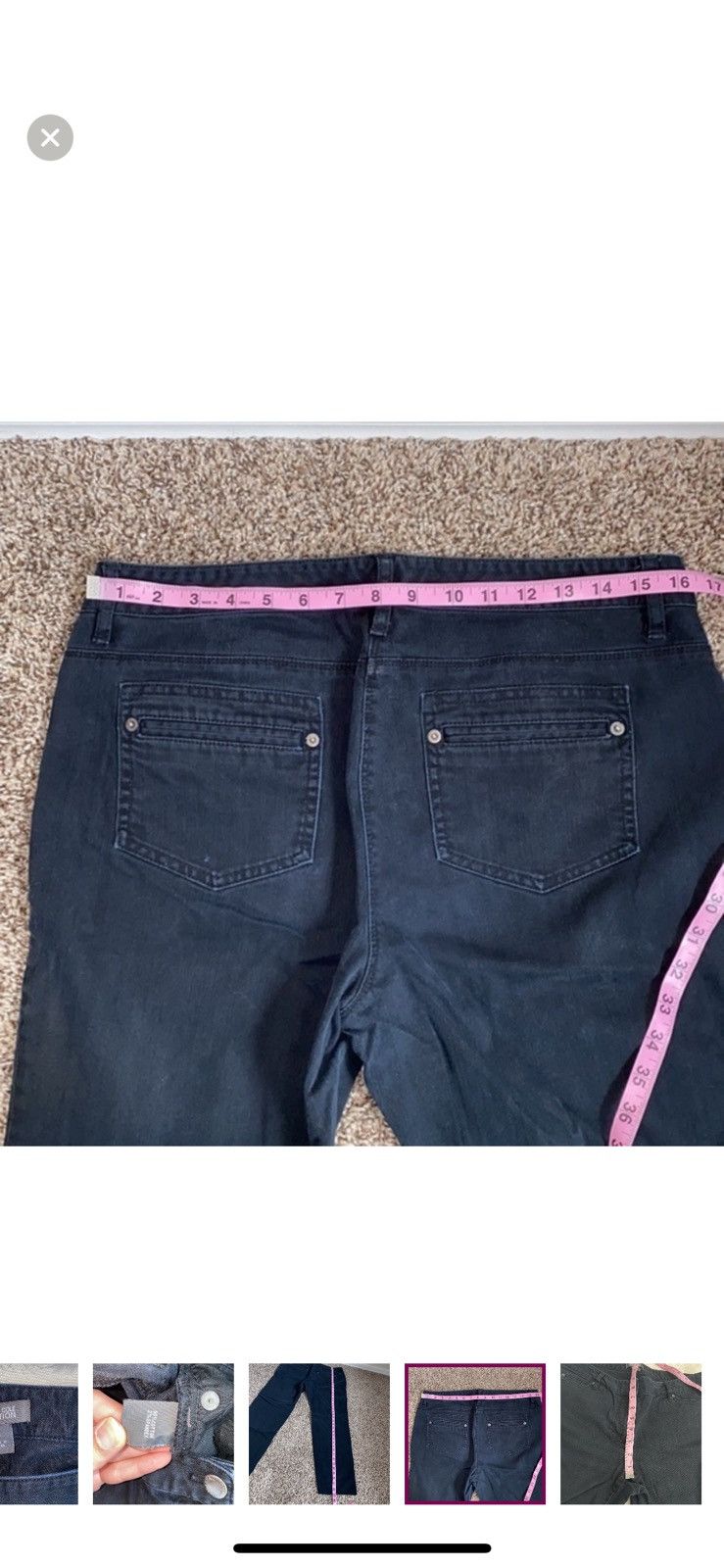 Kenneth Cole Kenneth Cole reaction black straight leg jeans size 12 Size 34" / US 12 / IT 48 - 7 Thumbnail