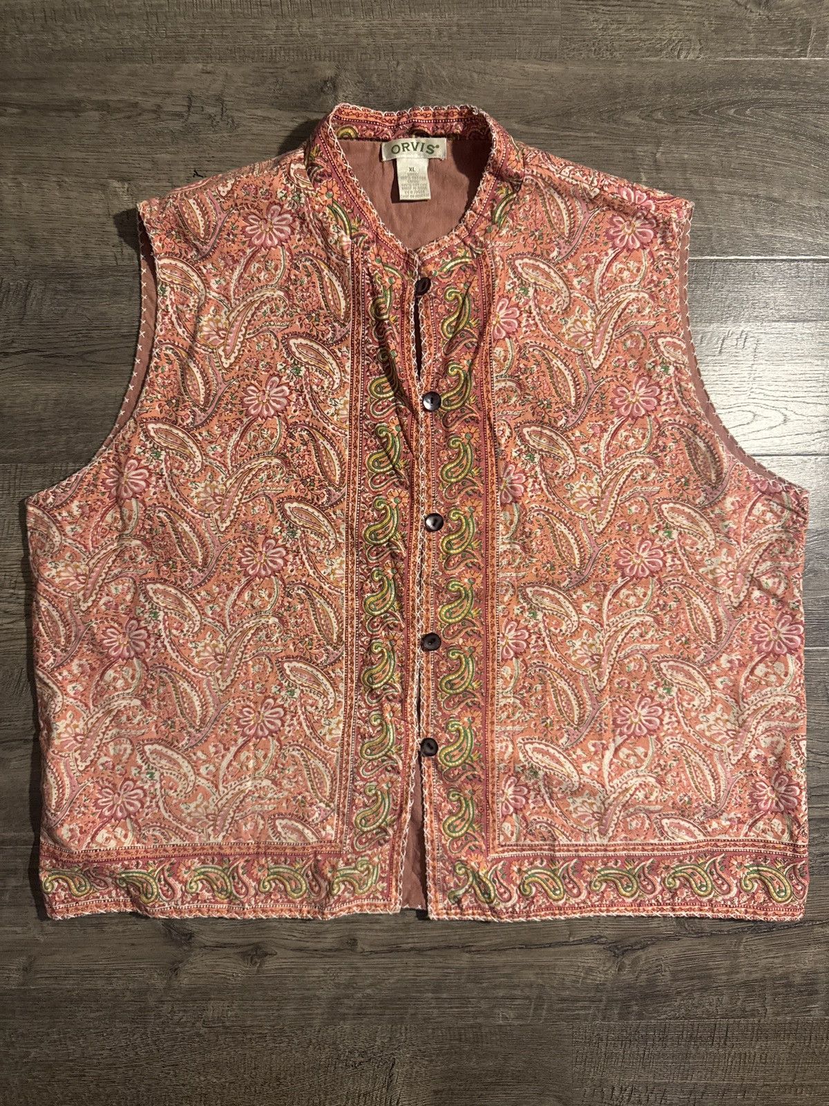 Orvis Vintage Style, Paisley Print Vest Size US XL / EU 56 / 4 - 1 Thumbnail