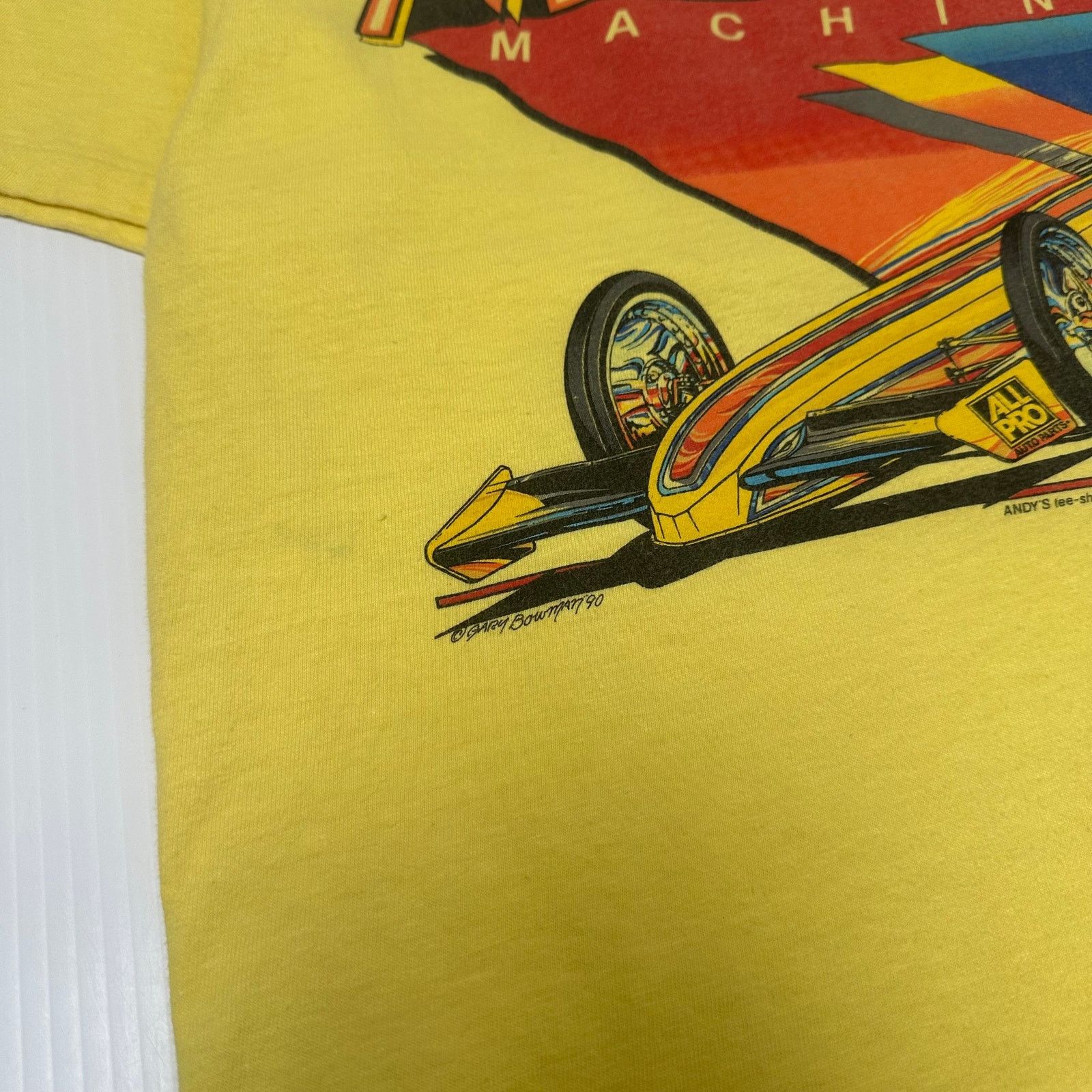 Hanes 90s Flying Morgans Drag Racing Graphic Tee L Size US L / EU 52-54 / 3 - 5 Thumbnail
