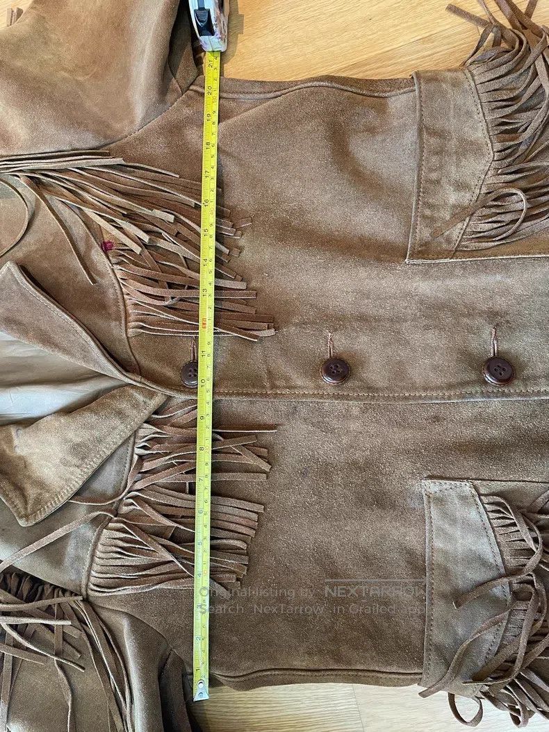 Schott Schott Fringed western leather coat Size US XXS / EU 40 - 4 Thumbnail