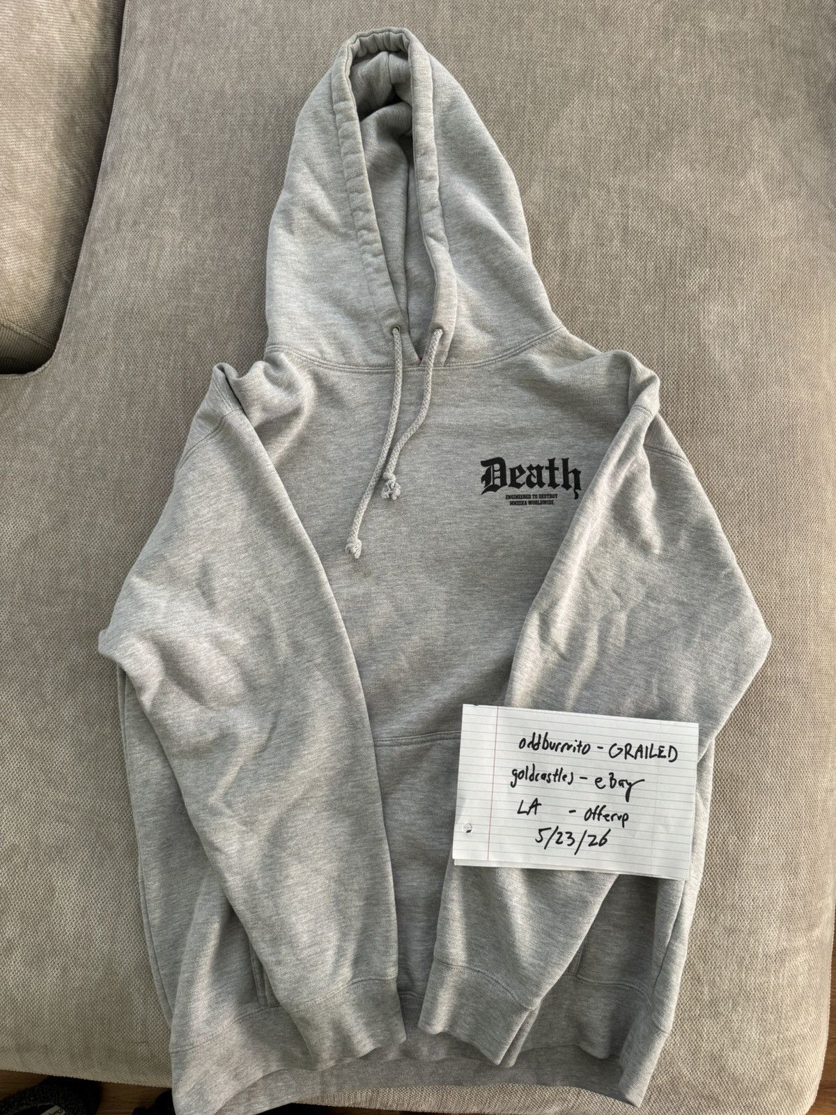 Mishka 2012 men’s Mishka “Death” hoodie, made in USA Size US L / EU 52-54 / 3 - 1 Thumbnail