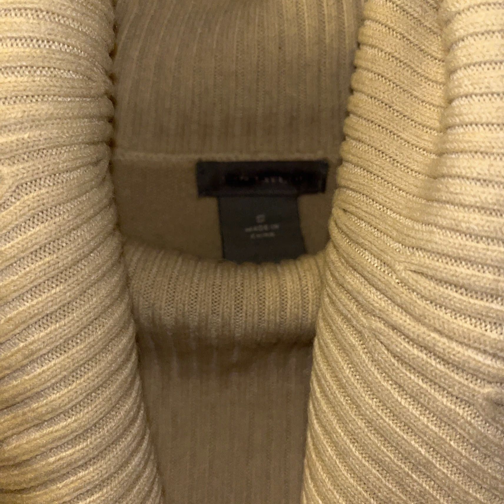 Ann Taylor VINTAGE Ann Taylor Loft Women’s Pullover Sweater Waist Length Long Sleeve Ivory Knit Classic Small Size S / US 4 / IT 40 - 2 Thumbnail