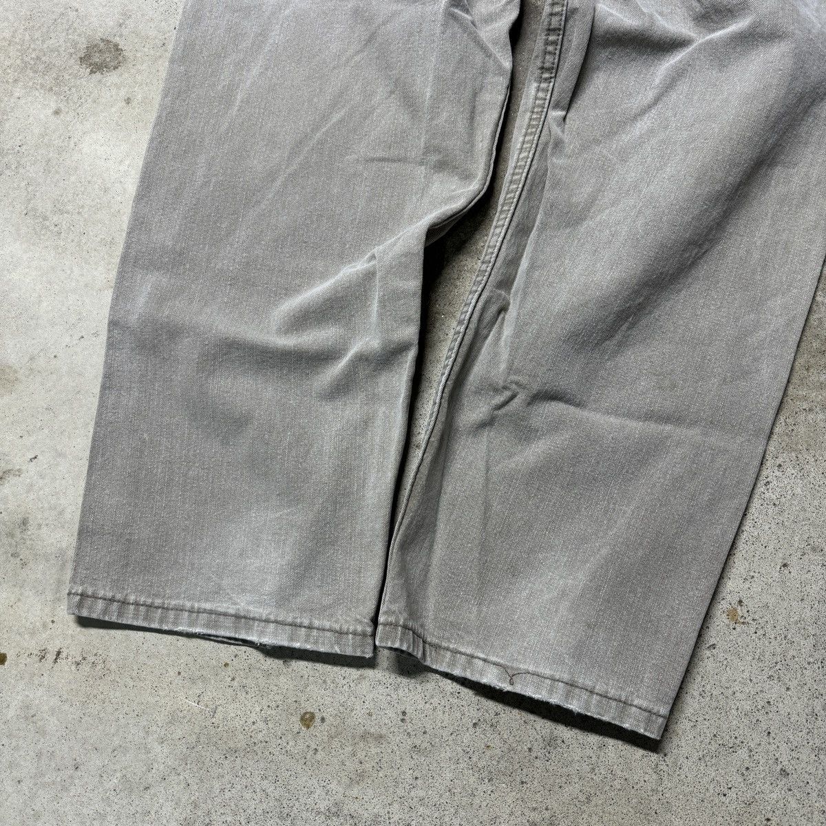Vintage Thrashed Faded Distressed Lee Dungarees Pants ERD Grunge Size US 34 / EU 50 - 6 Thumbnail