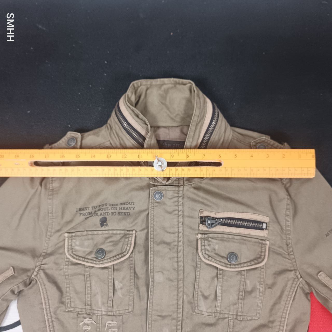 In The Attic 🔥IN THE ATTIC JAPANESE MILITARY PUNK JACKET-HIDDEN HOODIE(L) Size US L / EU 52-54 / 3 - 23 Thumbnail