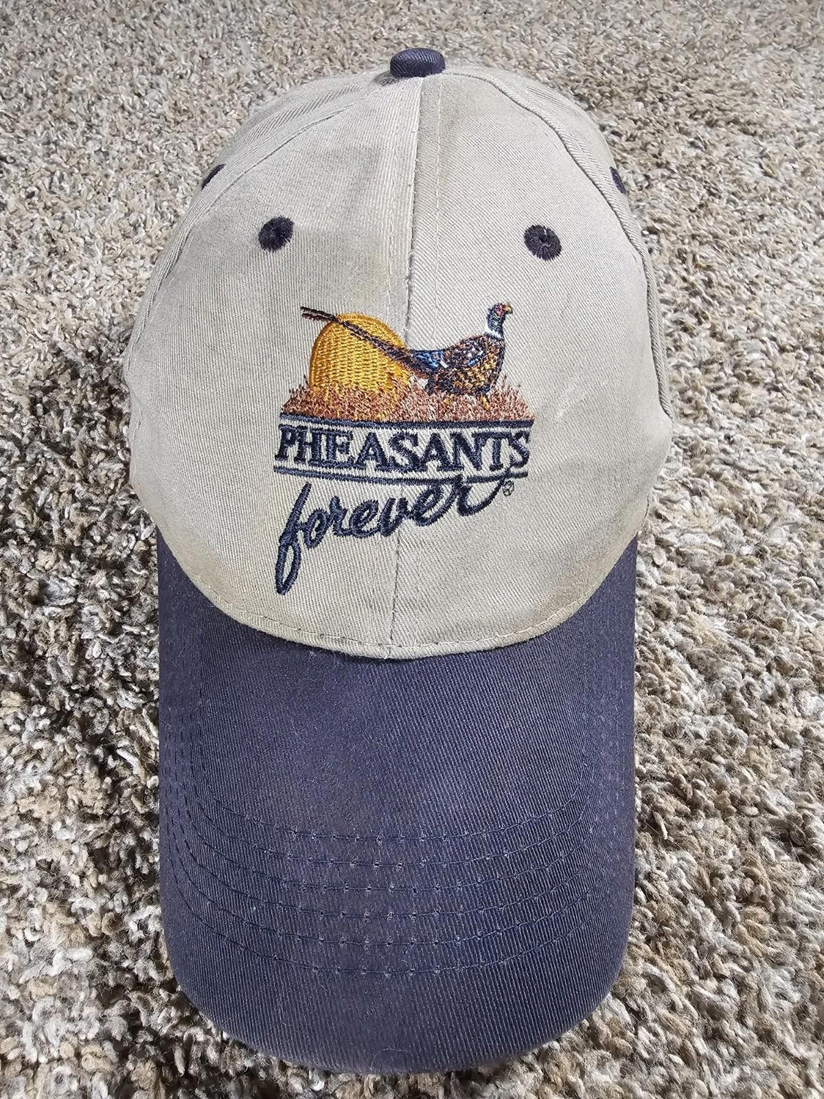 Designer Pheasants Forever Snapback Blue Bill Hat Size ONE SIZE - 2 Thumbnail
