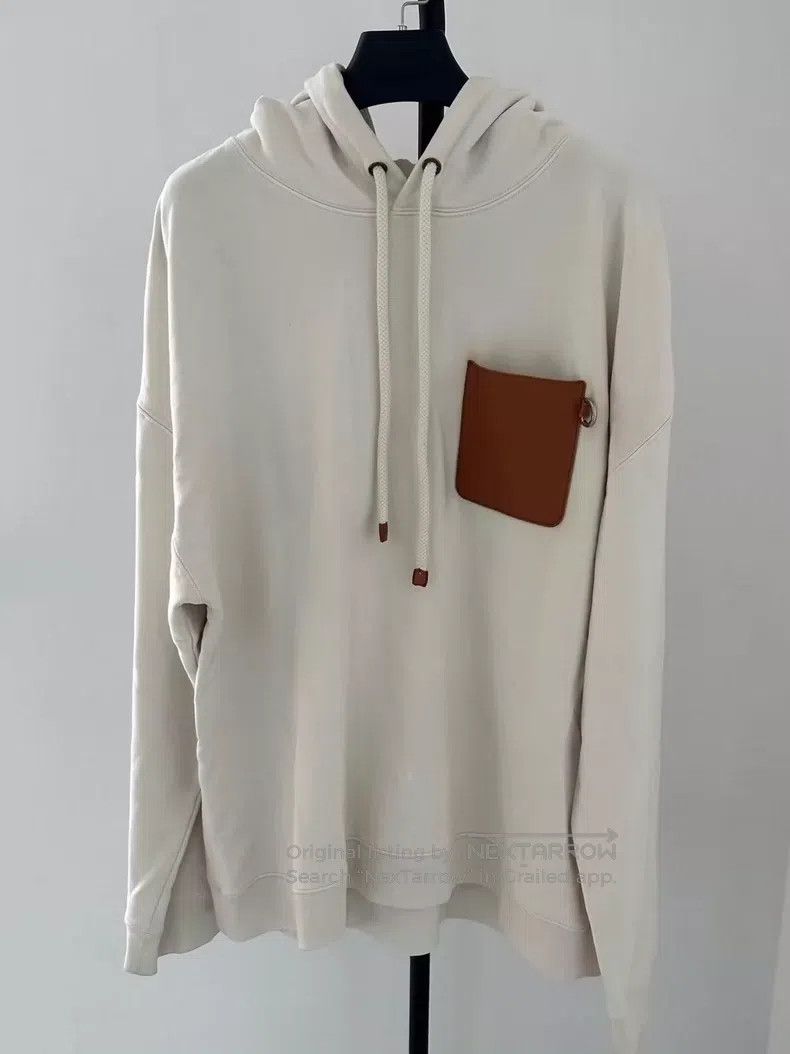 Loewe Loewe Embossed Print Leather Label Hoodie with Hood Size US XL / EU 56 / 4 - 1 Thumbnail