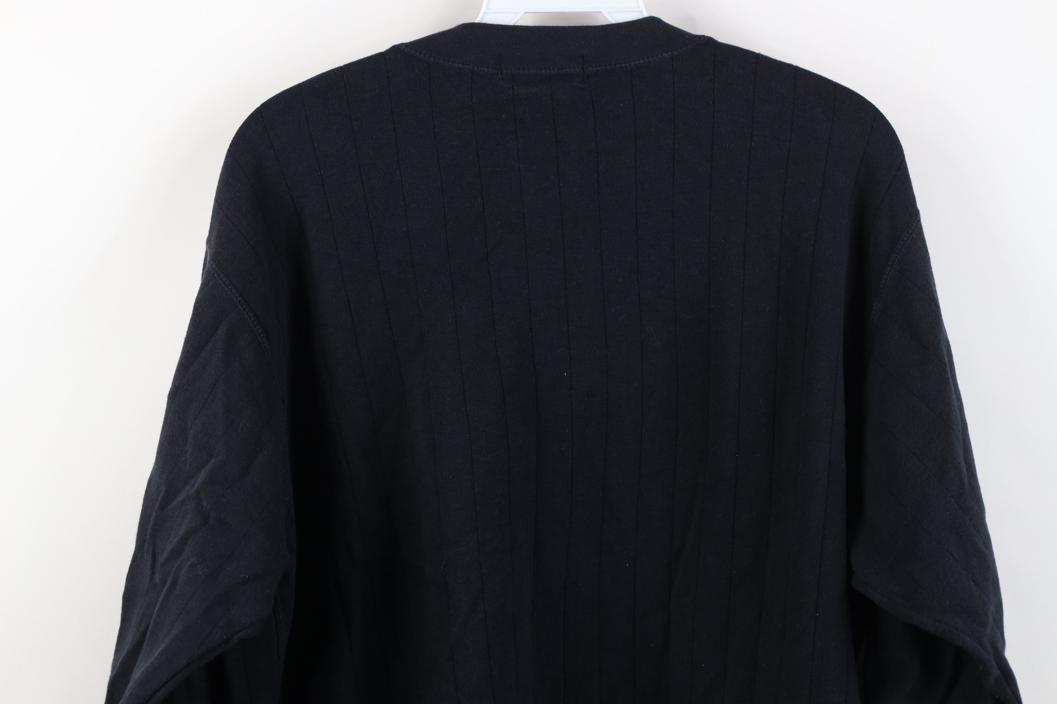 Vintage Vintage 90s Streetwear Ribbed Long Sleeve Henley T-Shirt Size US M / EU 48-50 / 2 - 11 Thumbnail