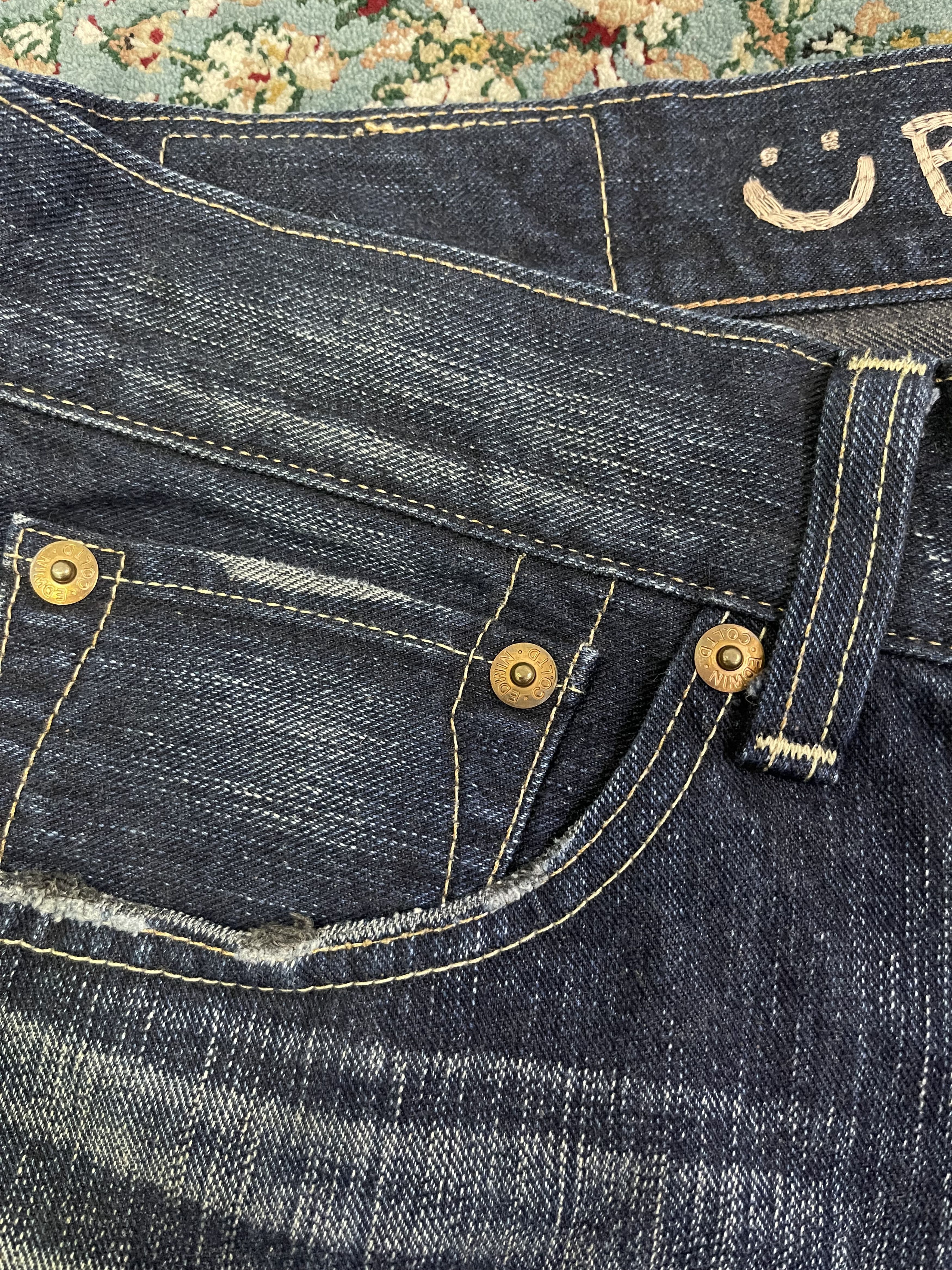 Edwin Edwin Blue Trip Slim Straight Denim Jeans Size US 36 / EU 52 - 4 Thumbnail