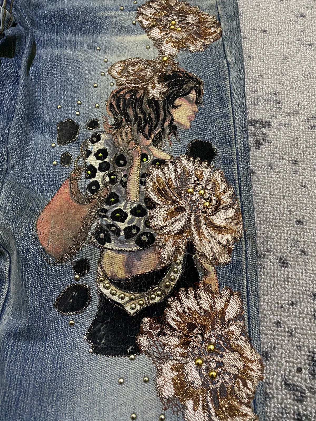 Hysteric Glamour × If Six Was Nine Y2k Tantra ifsixwasnine sukajan flare jeans Size 28" / US 6 / IT 42 - 3 Thumbnail