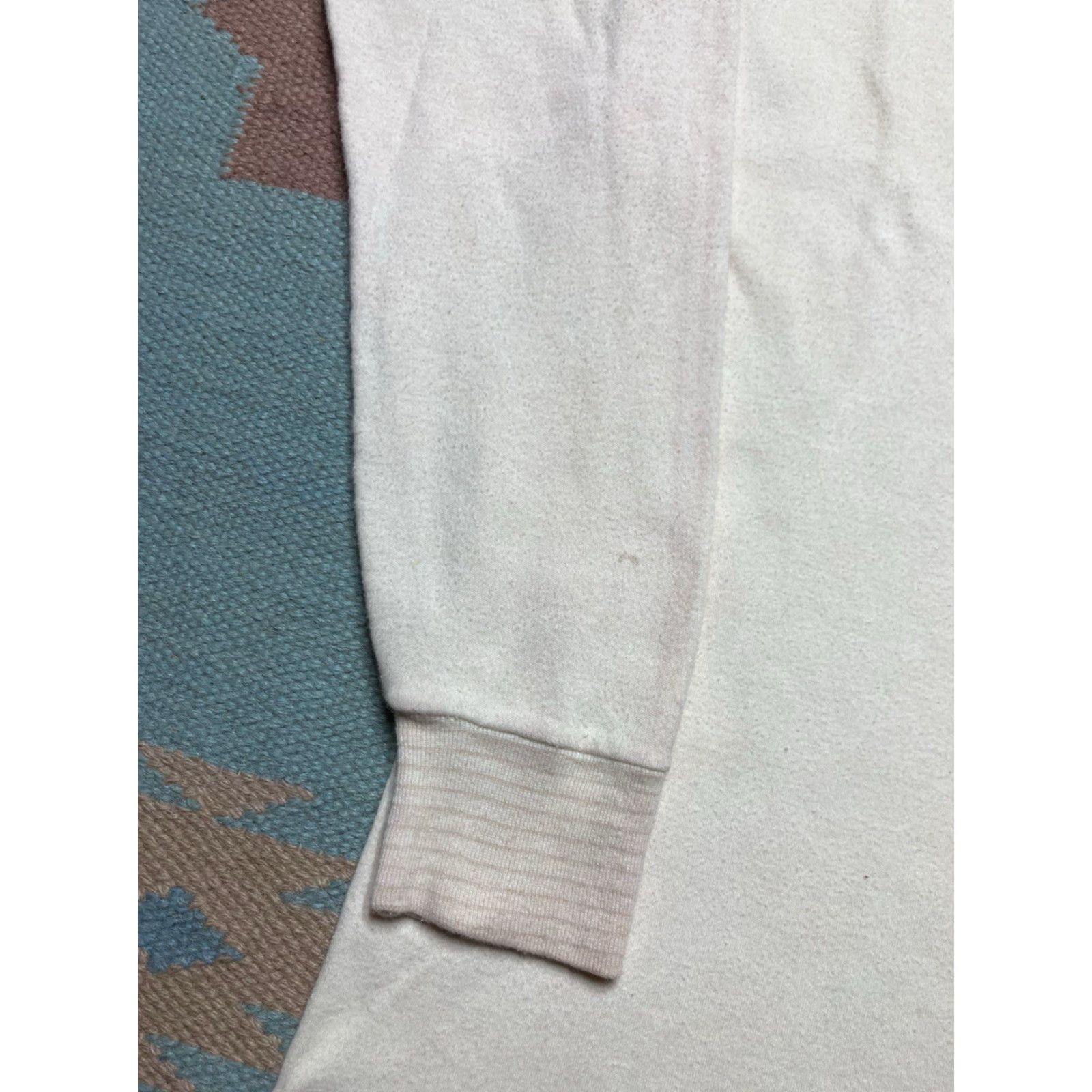 Vintage VINTAGE 1950s Long Sleeve T Shirt White Cotton Grunge Large Mens Shirt Size US L / EU 52-54 / 3 - 3 Thumbnail