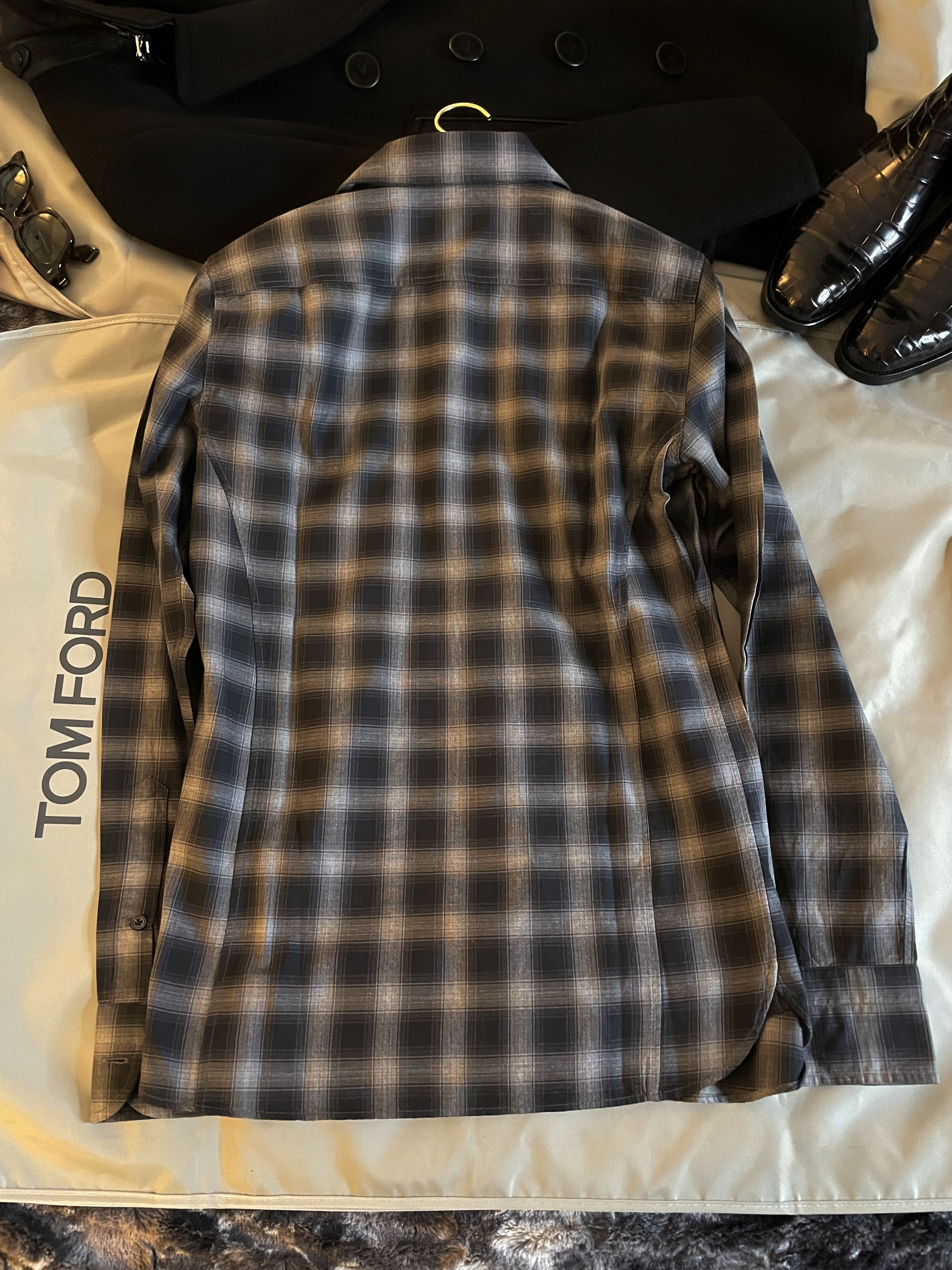 Tom Ford Ultimate $800 TOM FORD Plaid Shirt, Great Fit and Details Size US M / EU 48-50 / 2 - 18 Thumbnail