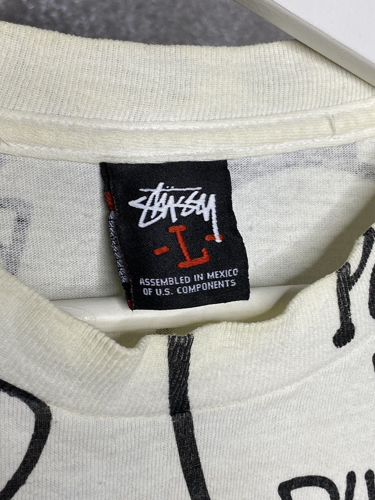 Stussy × Vintage Stussy Vintage AOP Full Print T Shirt Tee Early 00s Sz L Size US L / EU 52-54 / 3 - 4 Thumbnail
