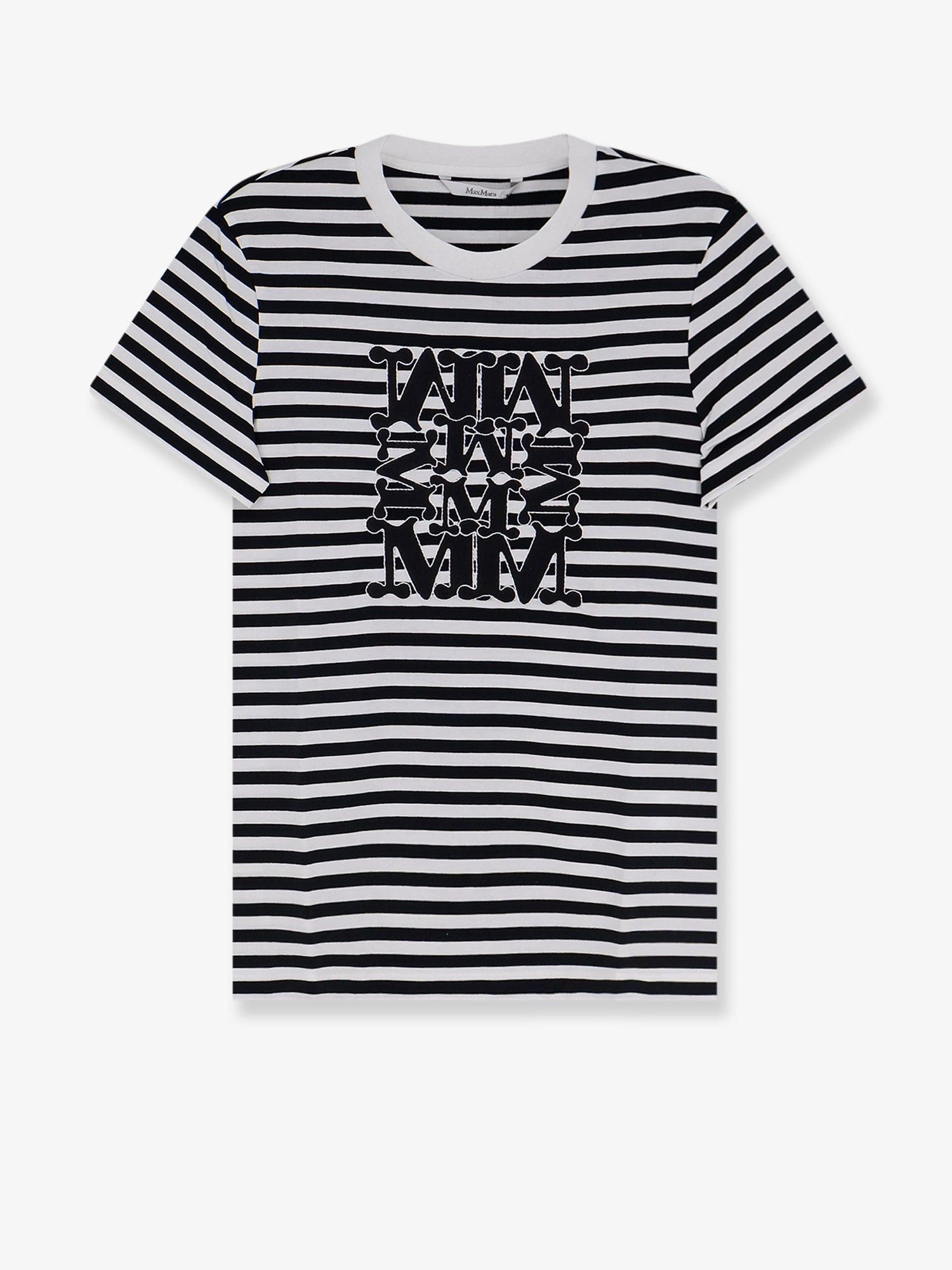 Max Mara Mxmruta Cotton T-Shirt With Front Embroidery Size XS / US 0-2 / IT 36-38 - 1 Thumbnail