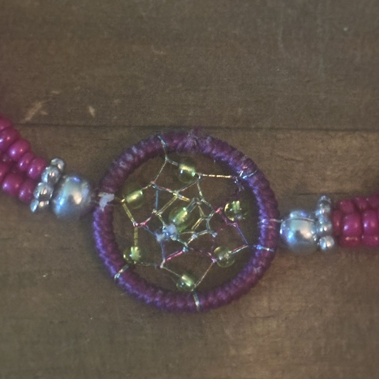 Other Pink multi strand seed bead dream catcher bracelet Size ONE SIZE - 4 Thumbnail
