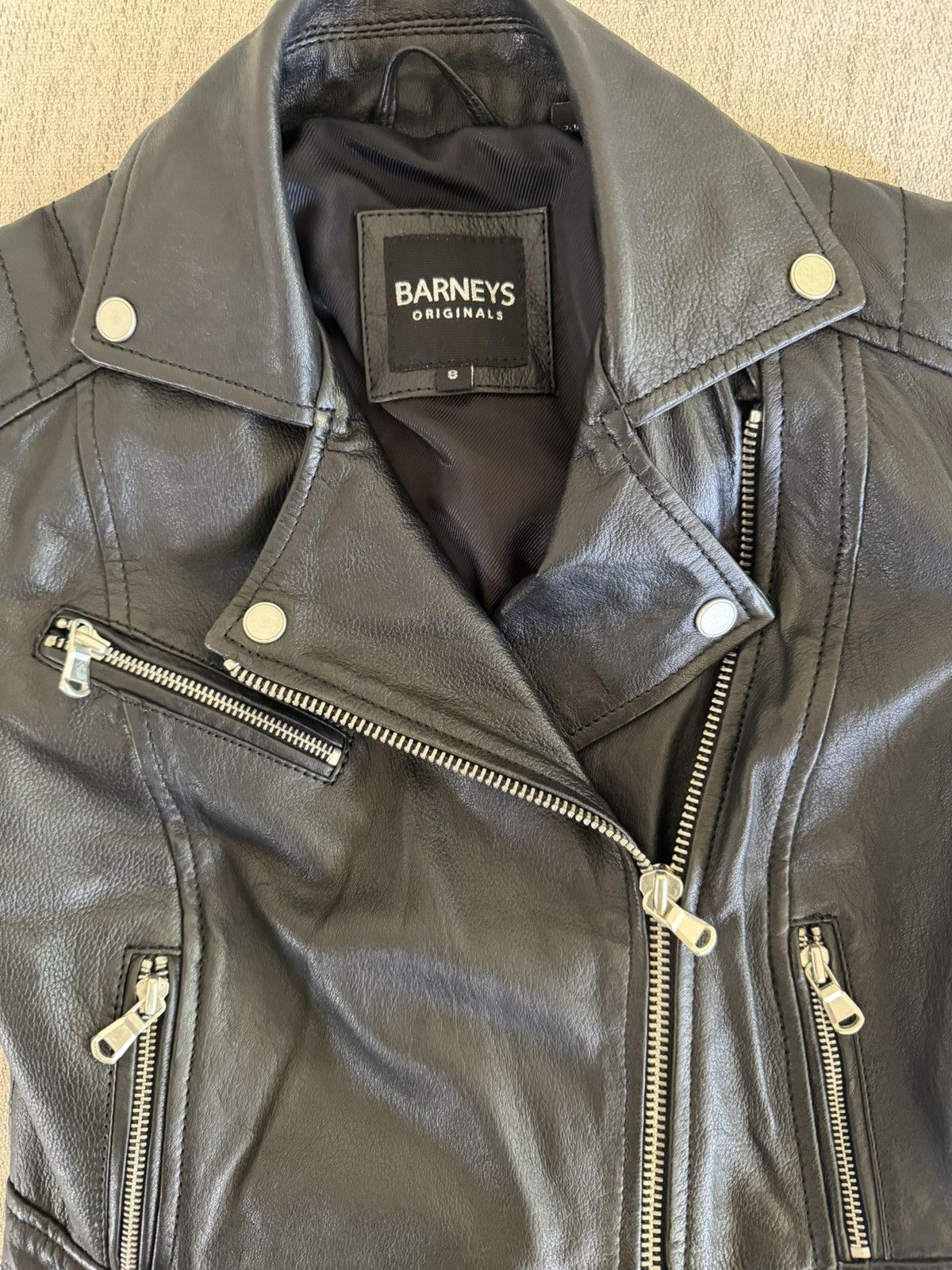 Barneys New York Barneys Women's sheep leather jacket Size S / US 4 / IT 40 - 3 Thumbnail