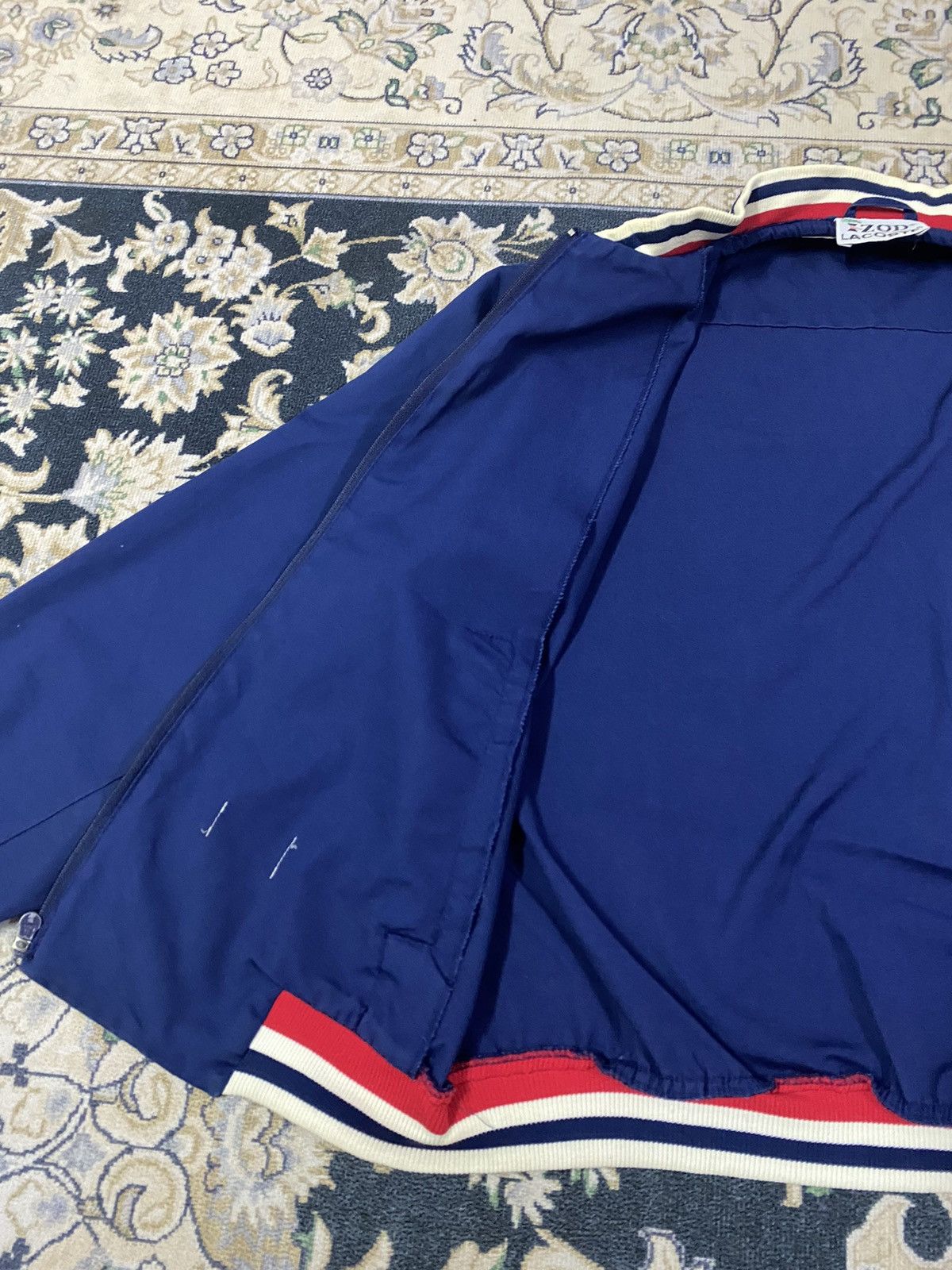 Other Vintage Blue Izod Lacoste Zipper Jacket Size US L / EU 52-54 / 3 - 13 Thumbnail