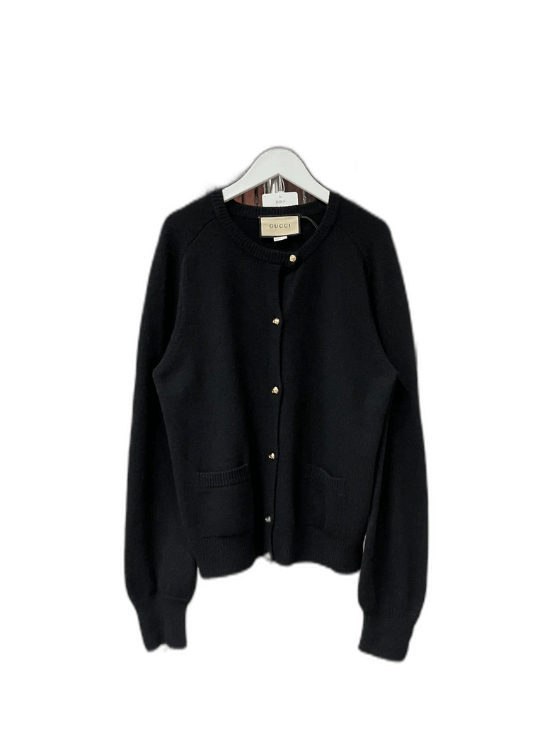 Gucci Gucci Cashmere Cardigan with Gold Buttons Size US M / EU 48-50 / 2 - 1 Thumbnail