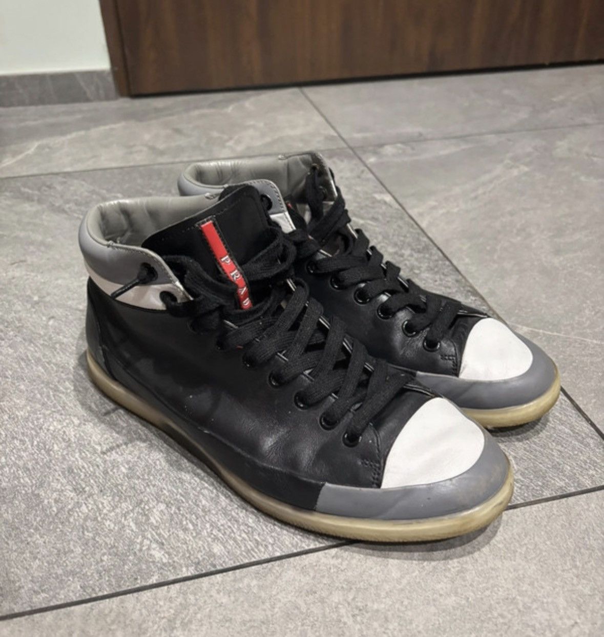Prada Prada hi-tops Size US 12 / EU 45 - 1 Thumbnail