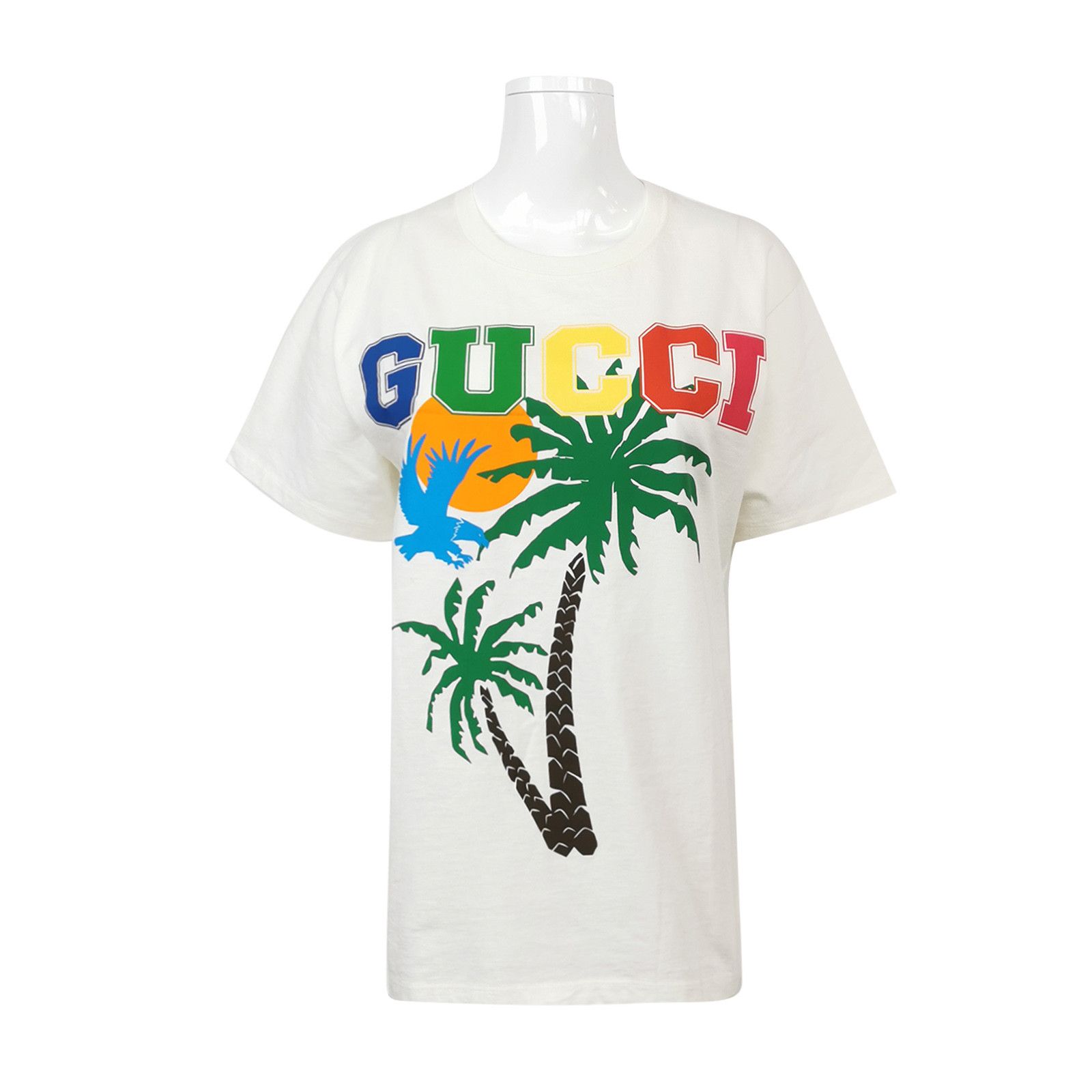 Gucci Gucci Palm Tree Graphic T-Shirt XXS Size US XXS / EU 40 - 1 Thumbnail