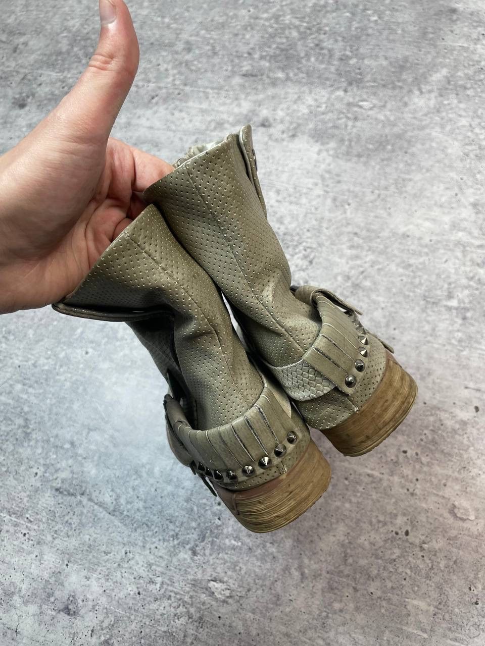 If Six Was Nine Vintage Airstep AS98 Style Ankle Biker Boots Y2K Size US 7 / IT 37 - 7 Thumbnail