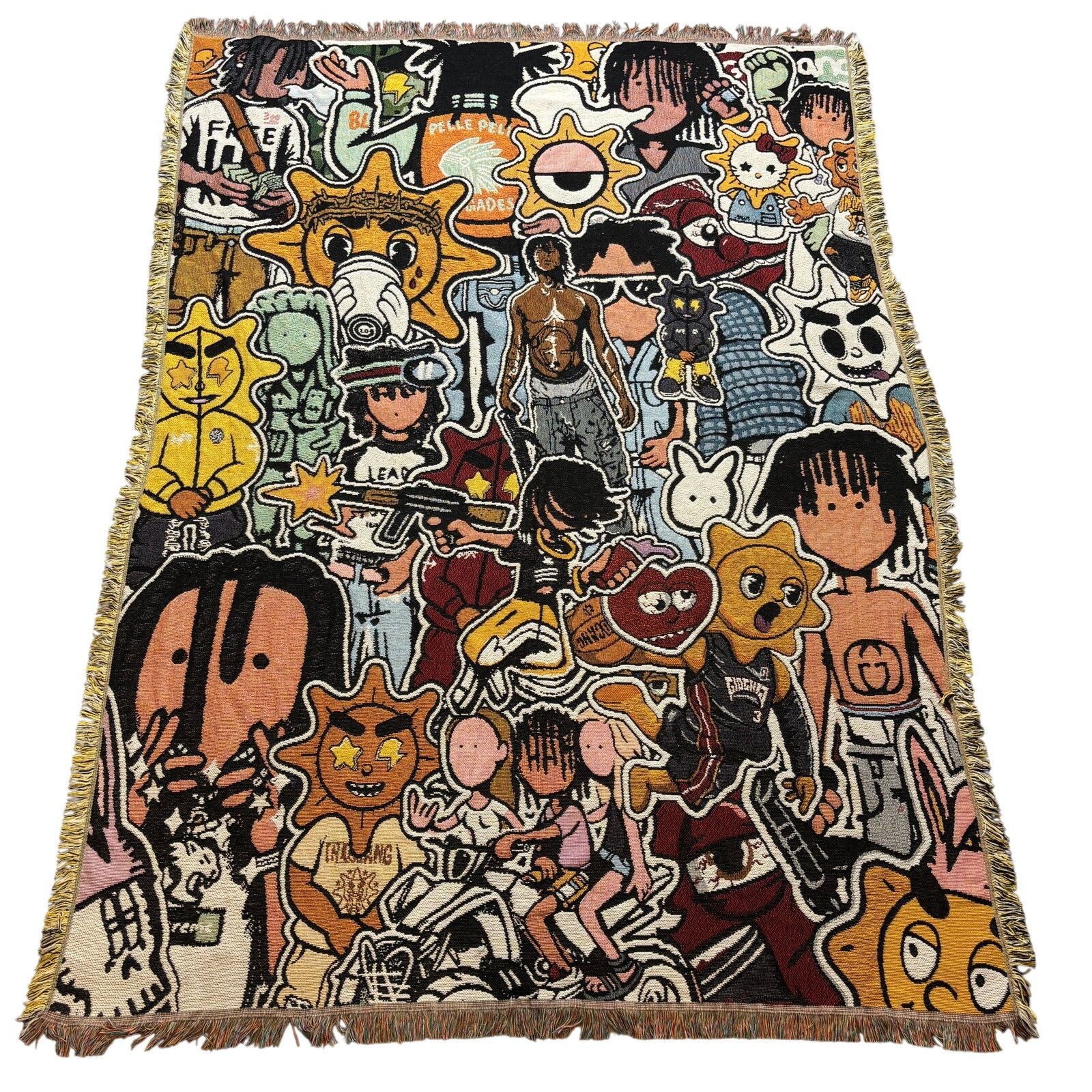 Glo Gang × Kodone Rare Kodone X Glo Gang Collage Blanket 61"x84" Size ONE SIZE - 1 Thumbnail