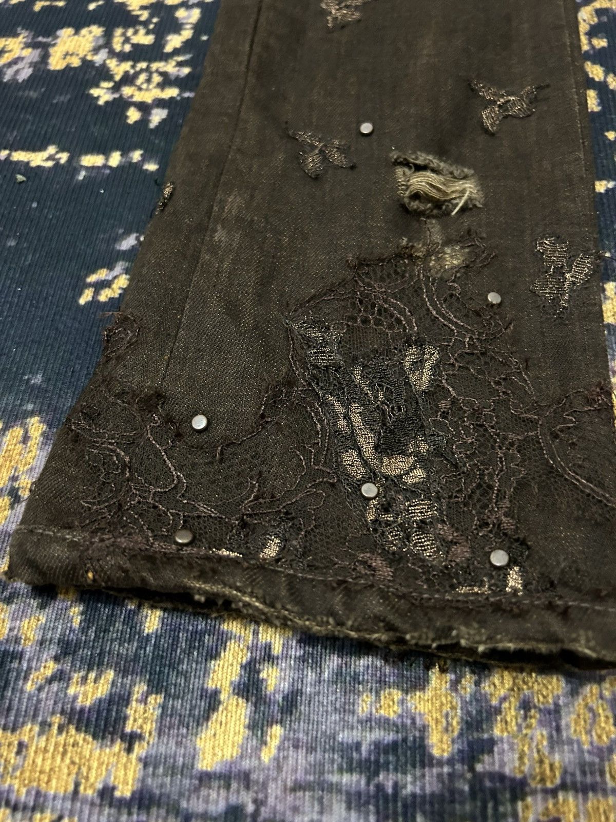 Ralph Lauren Ralph Lauren Lace Ripped Bead Jeans Size US 28 / EU 44 - 8 Thumbnail