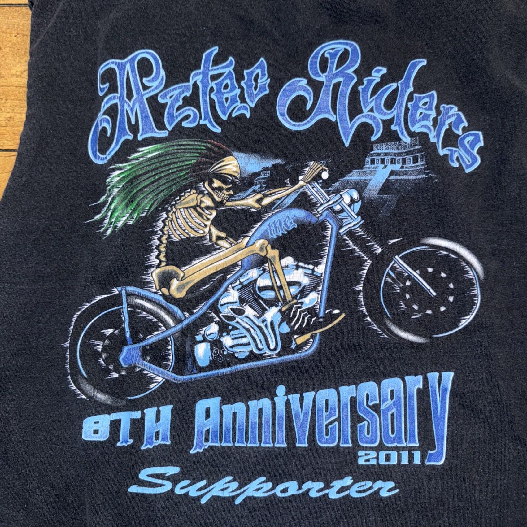 Vintage VINTAGE Motorcycle Shirt Chopped Sleeves M & M Men Medium Black T-Shirt Size US M / EU 48-50 / 2 - 2 Thumbnail