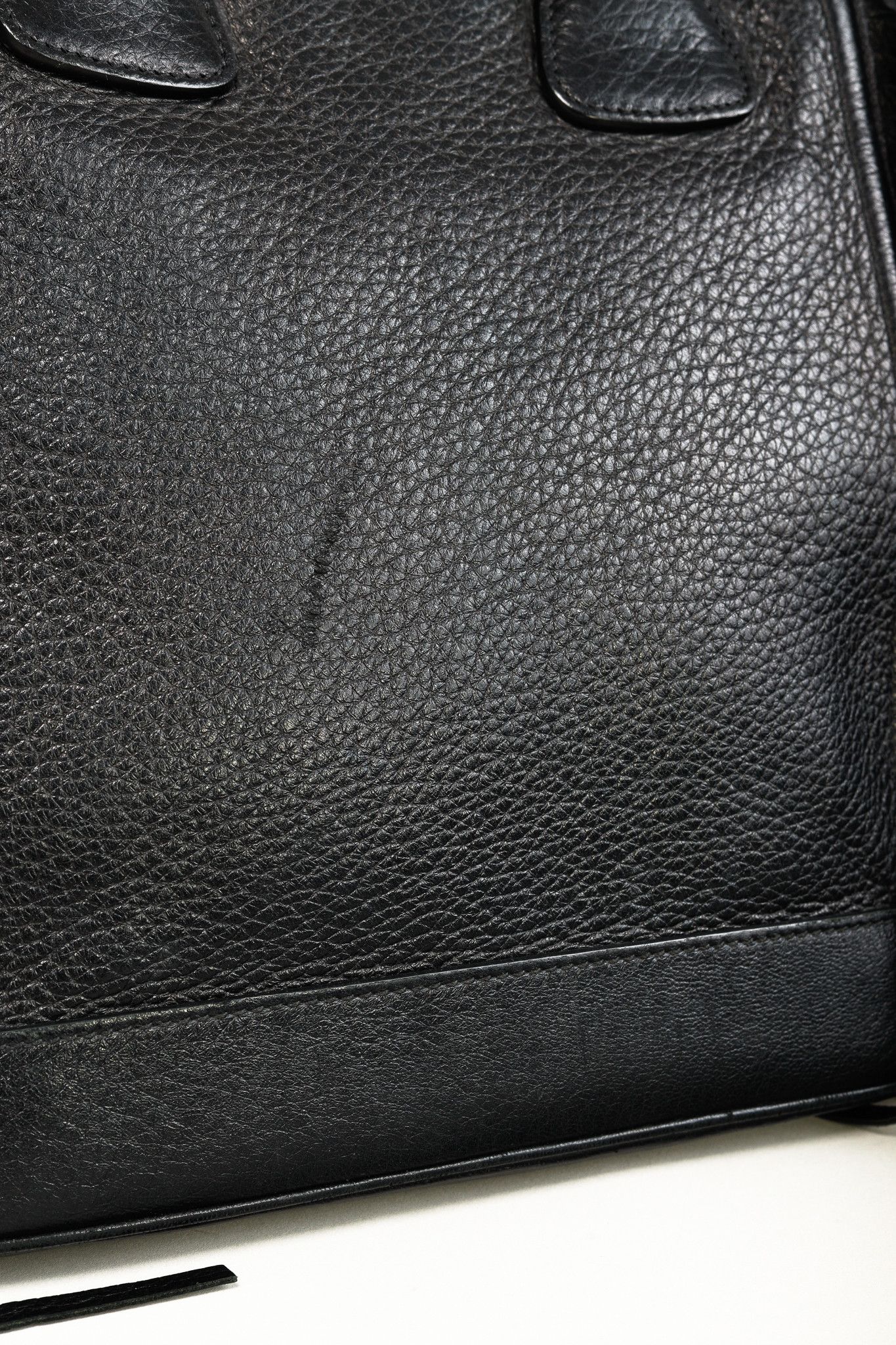Prada Cervo Black Fringe Deerskin Leather Tote