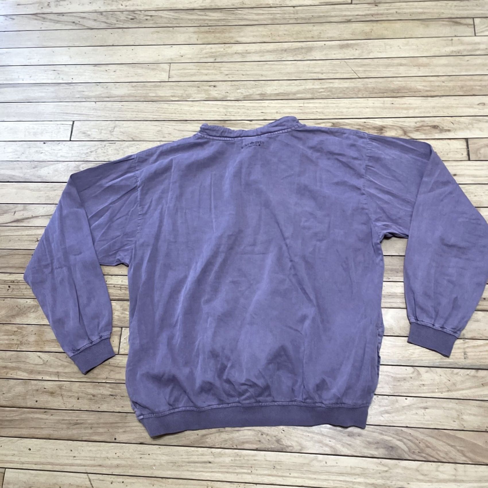 Vintage Crazy Shirts Hawaii Henley Sweater Men L Purple Lilac Rainbow Logo USA Stretch Shirt Size US L / EU 52-54 / 3 - 2 Thumbnail