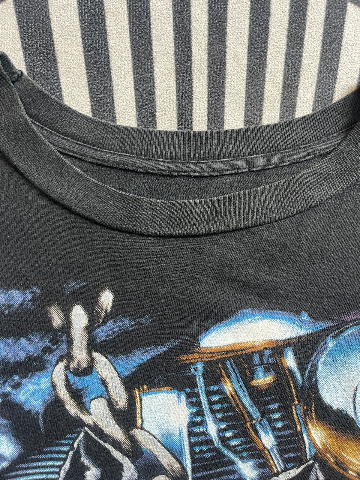 Vintage Vintage AMERICAN THUNDER PITBULL Bikeer 90’s Tshirt Size US XL / EU 56 / 4 - 4 Thumbnail