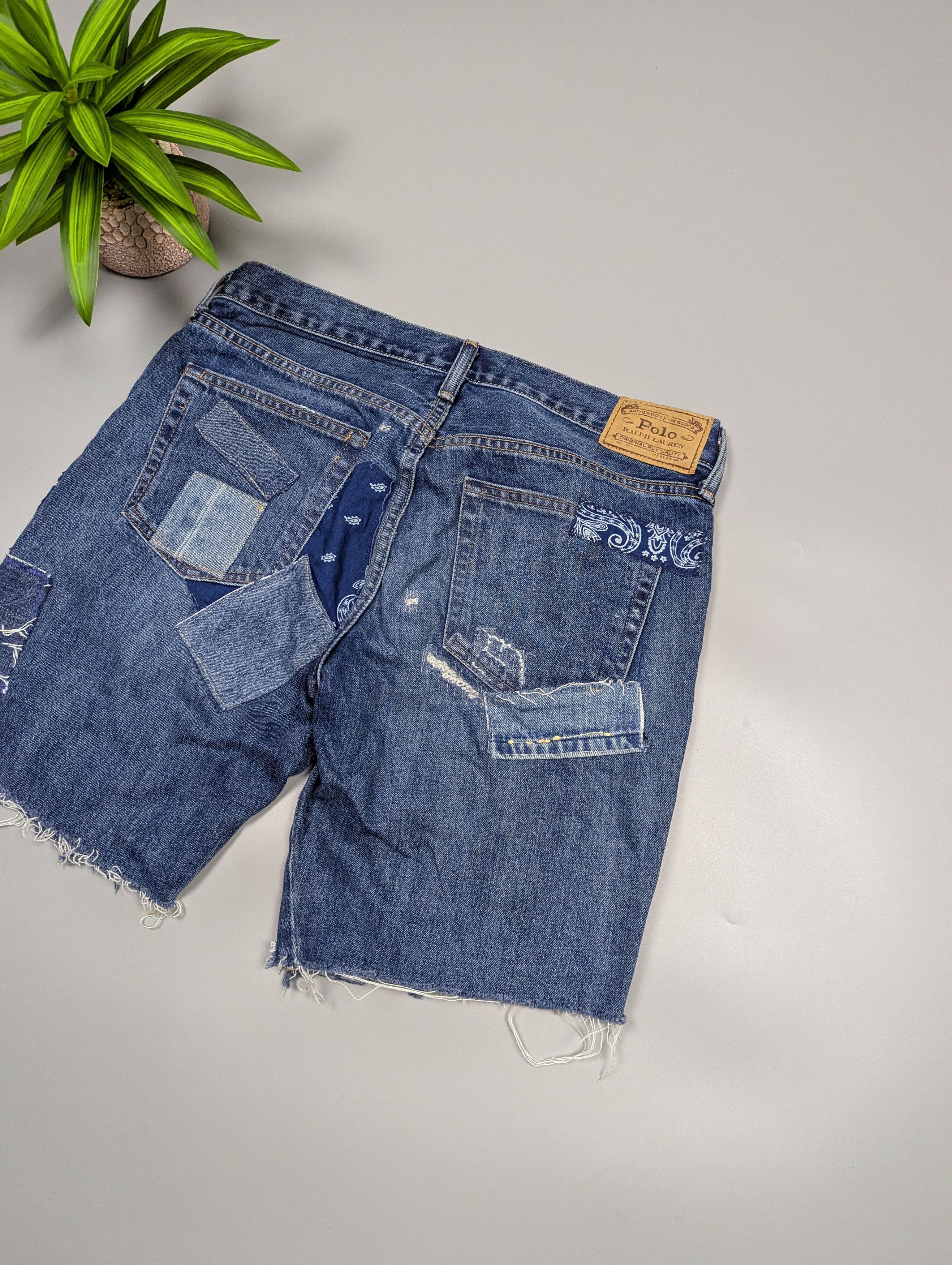 Polo Ralph Lauren Polo Ralph Lauren Avery Boyfriend Shorts Patchwork Size 22" - 15 Thumbnail