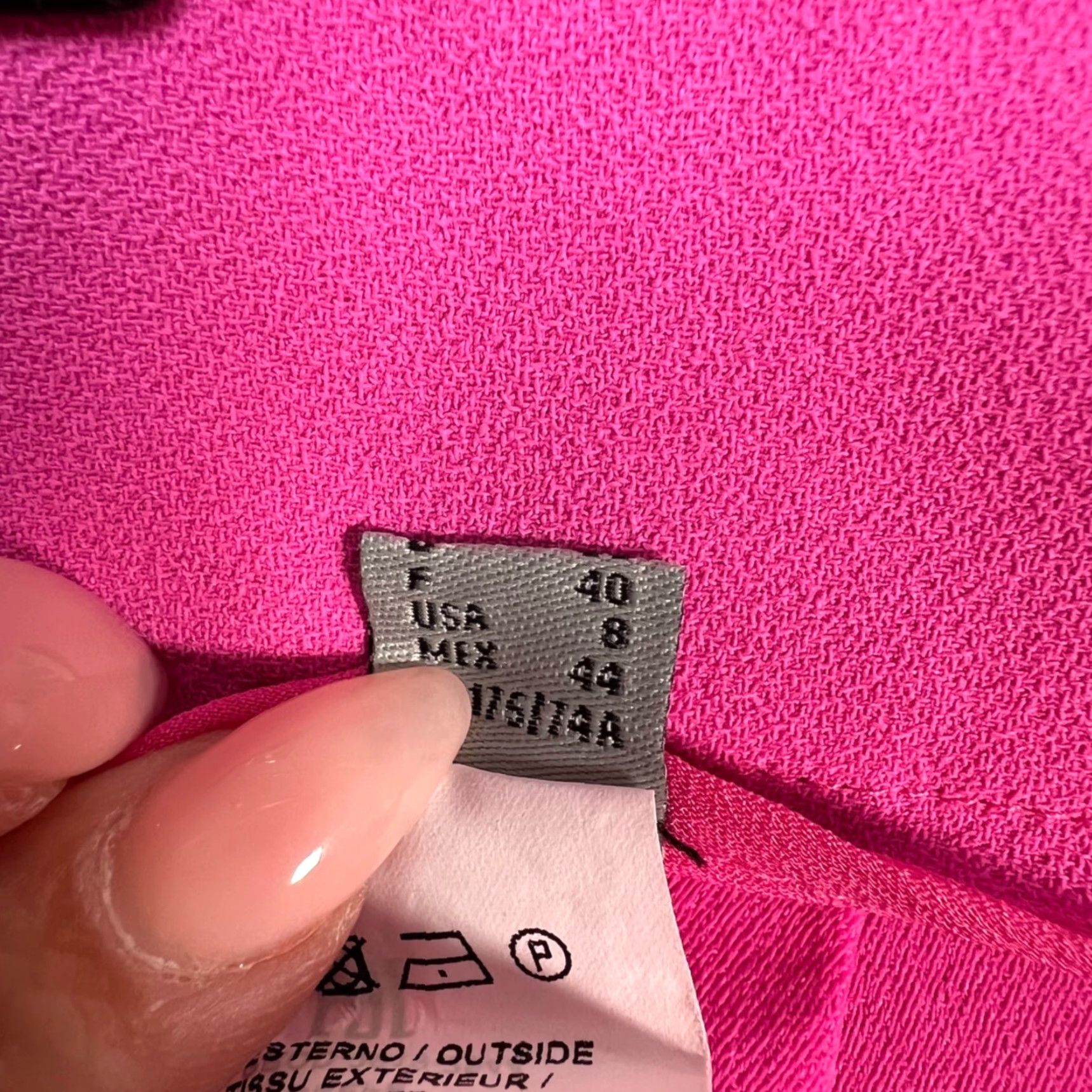 Pinko PINKO Pants Womens 8 High-Waist Tapered Polyester Made In Italy Pink Dress Pants Womens 8 Inseam 28 in Paperwork? Size 30" / US 8 / IT 44 - 5 Thumbnail