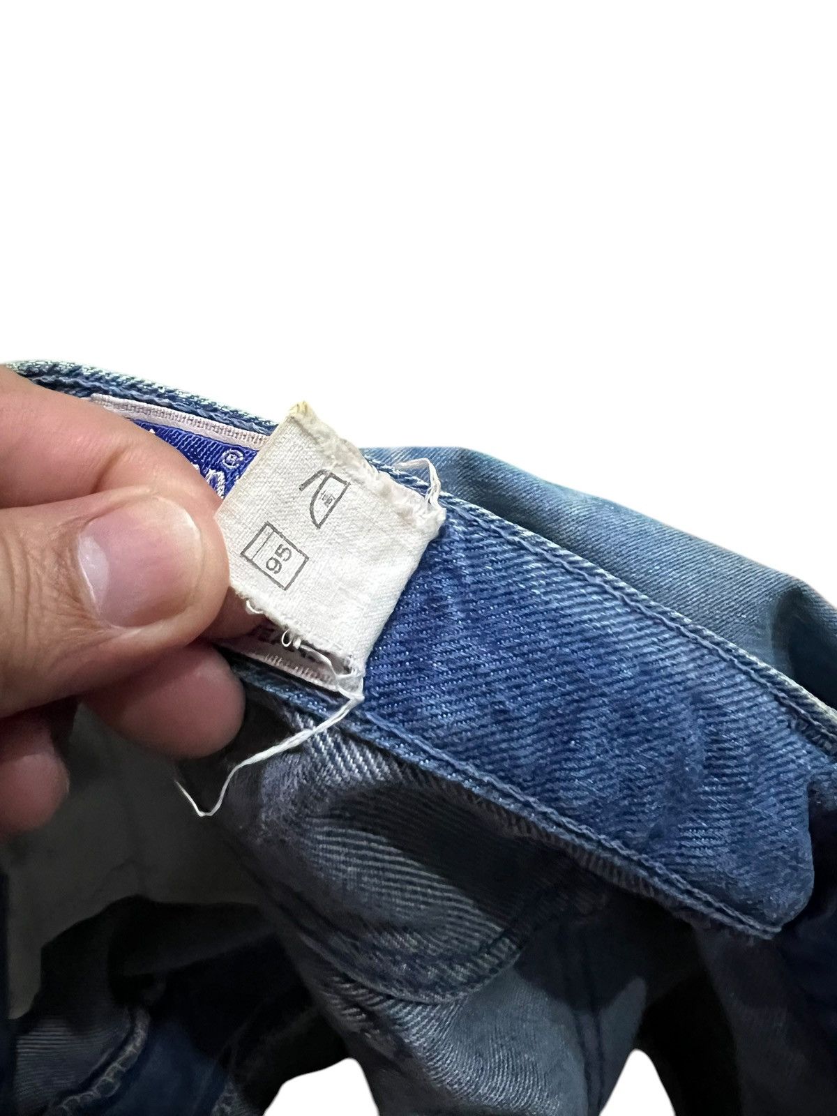 If Six Was Nine Vintage 80’s Bobson Western Flare Mud Wash Denim Size US 28 / EU 44 - 24 Thumbnail