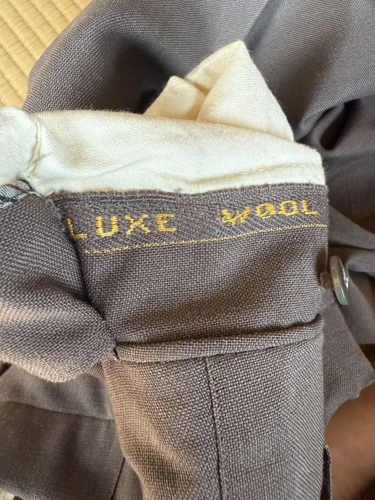 Other Spring&Summer Vintage Japanese Slacks – Luxe Wool & Mohair Size US 32 / EU 48 - 6 Thumbnail