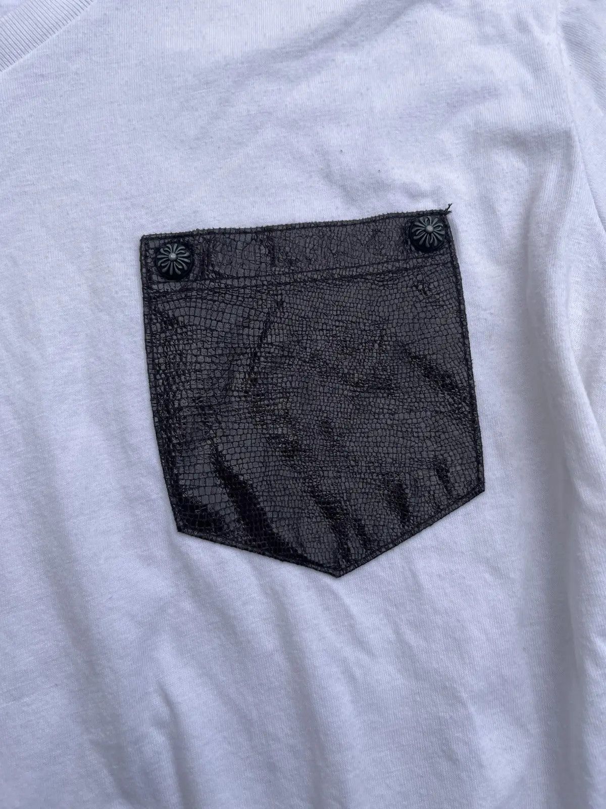 Japanese Brand Buckaroo Jeans V-Neck T-Shirt White with Cargo Pocket Size US S / EU 44-46 / 1 - 6 Thumbnail