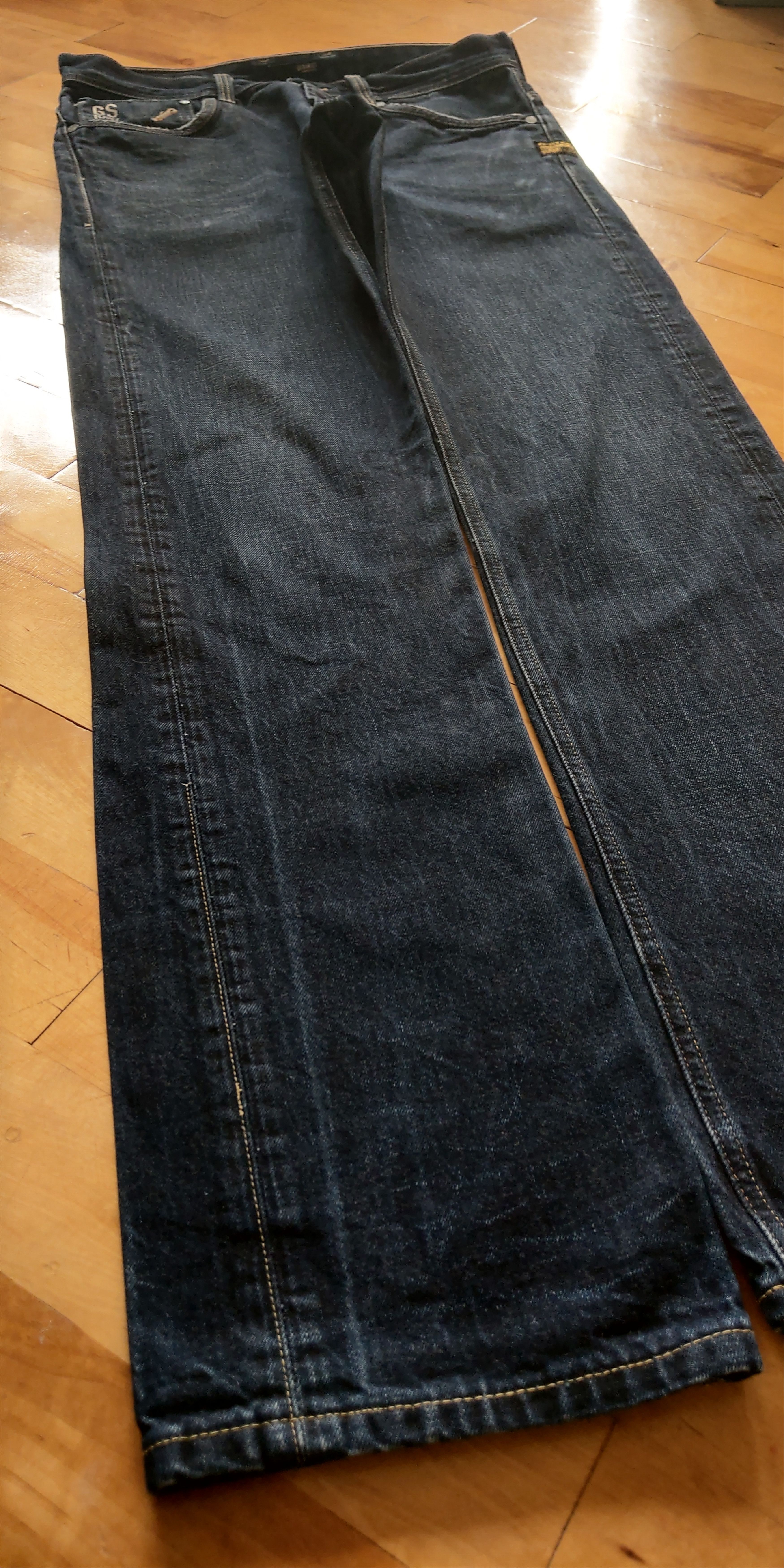 G-Star Skinny Baggy Stacked Pants Semi Flared Alt Neo Denim Goth 32 Size US 32 / EU 48 - 9 Thumbnail