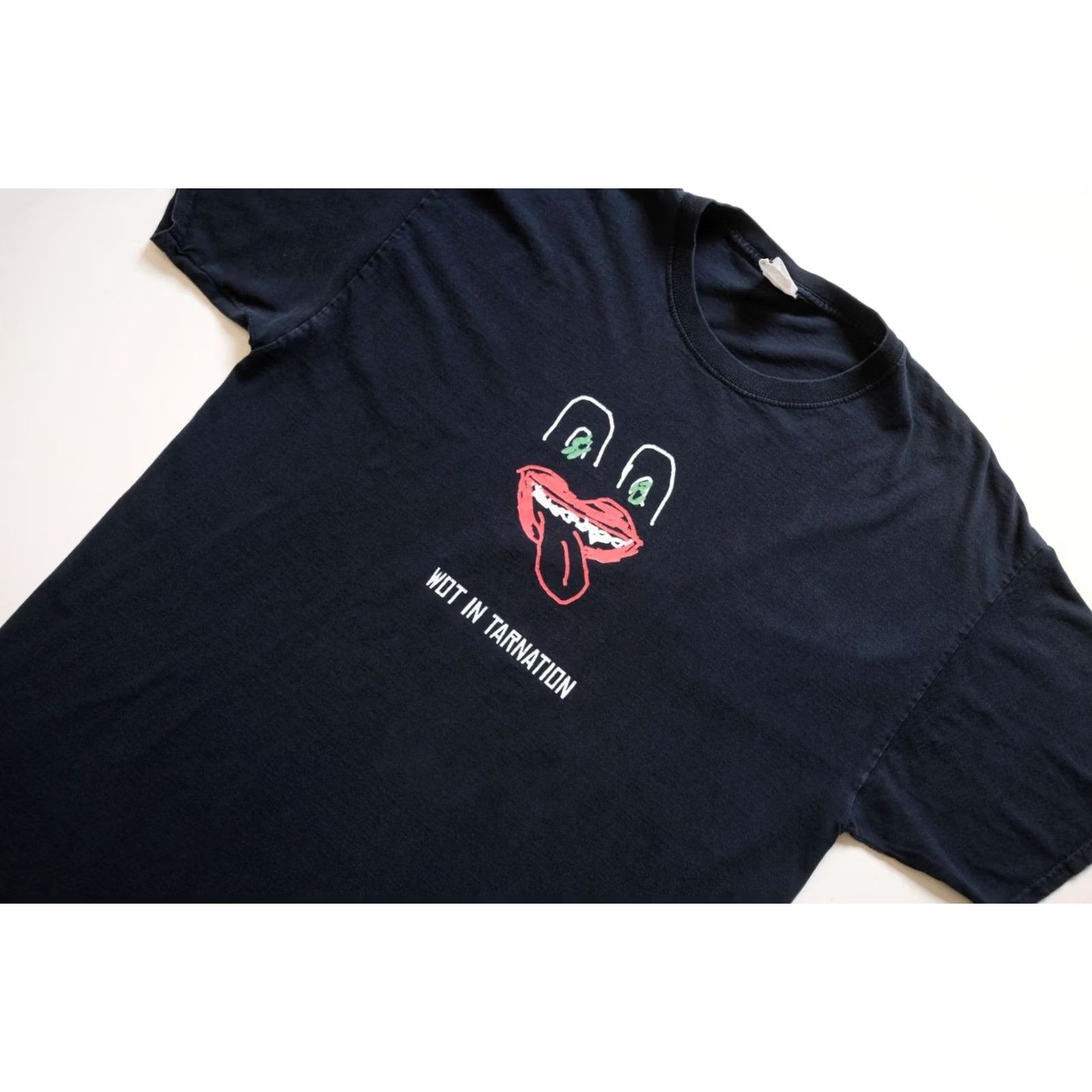 Fruit Of The Loom VINTAGE Fruit of the Loom Graphic Print T-Shirt XL Black Men Short Sleeve Crew Neck Art Funny 2000s Size US XL / EU 56 / 4 - 5 Thumbnail