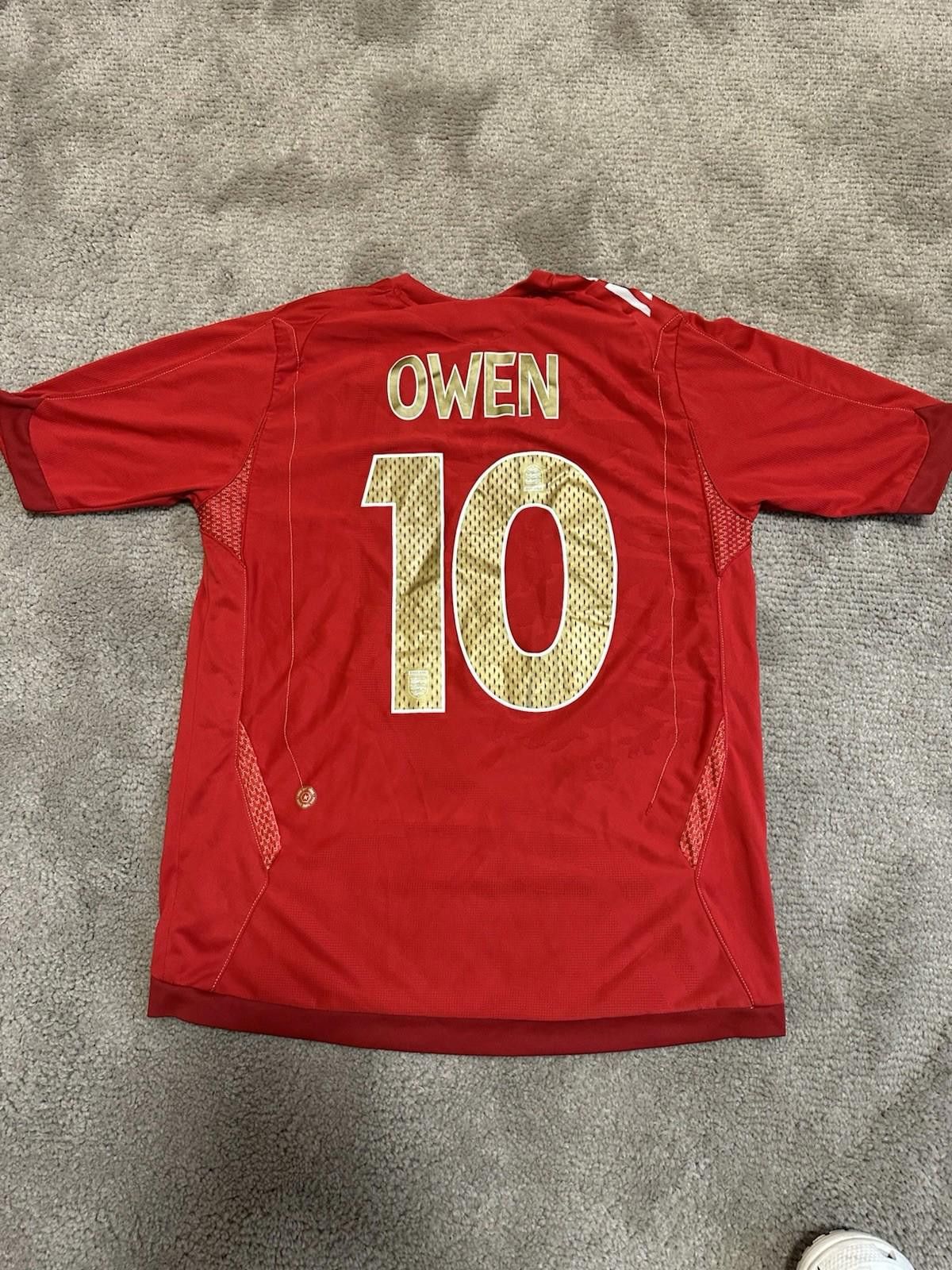 Umbro England 2006 Football Shirt Soccer Jersey World Cup #10 Owen Size US M / EU 48-50 / 2 - 6 Thumbnail
