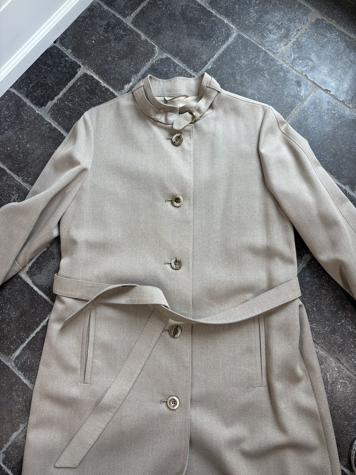 Vintage Vintage Aquascutum Coat Belted Jacket Full Length Trench 90s Size M / US 6-8 / IT 42-44 - 10 Thumbnail