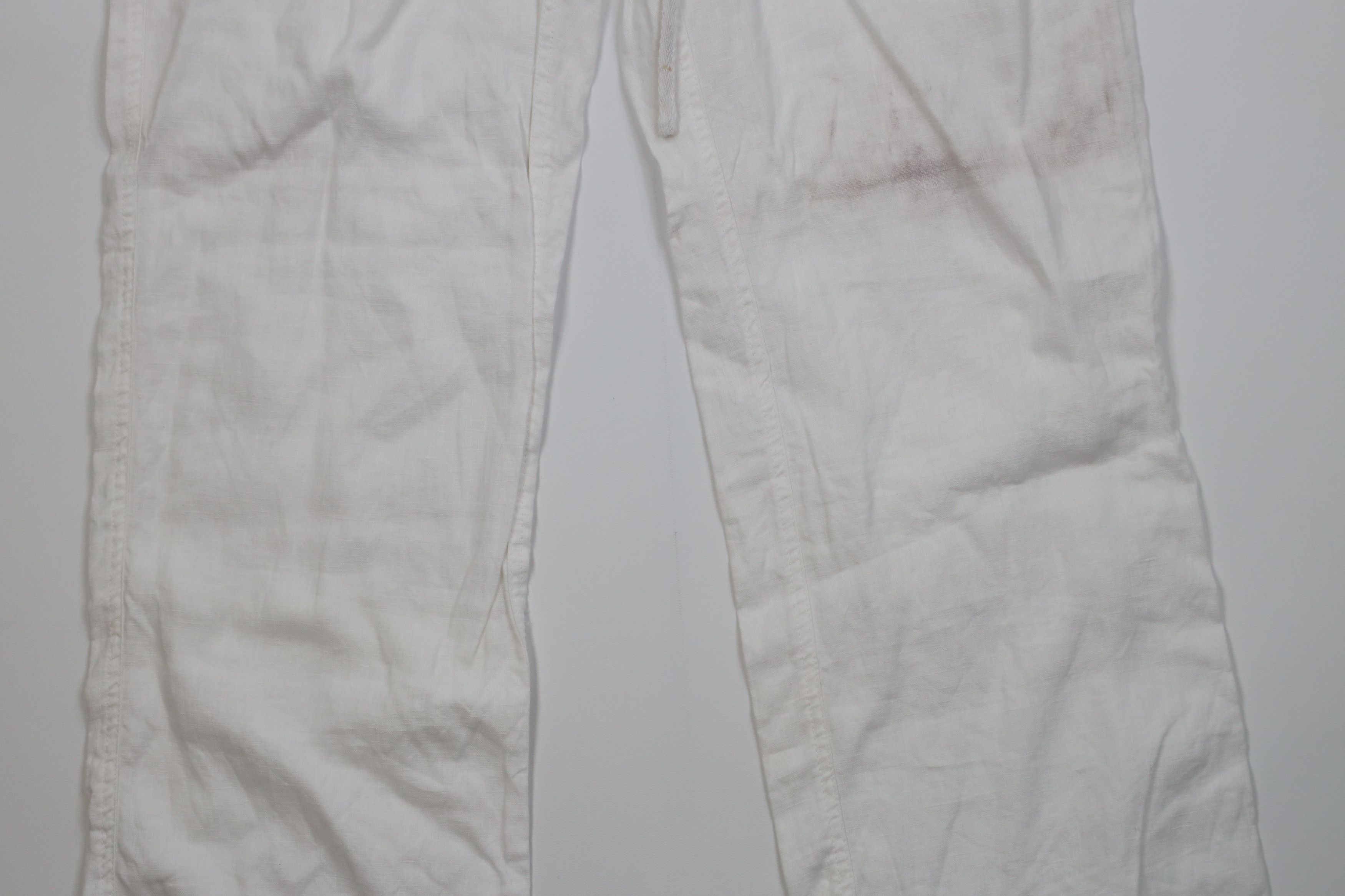 Vintage Vintage 90s Streetwear Sheer Linen Wide Leg Harem Pants Size US 34 / EU 50 - 3 Thumbnail