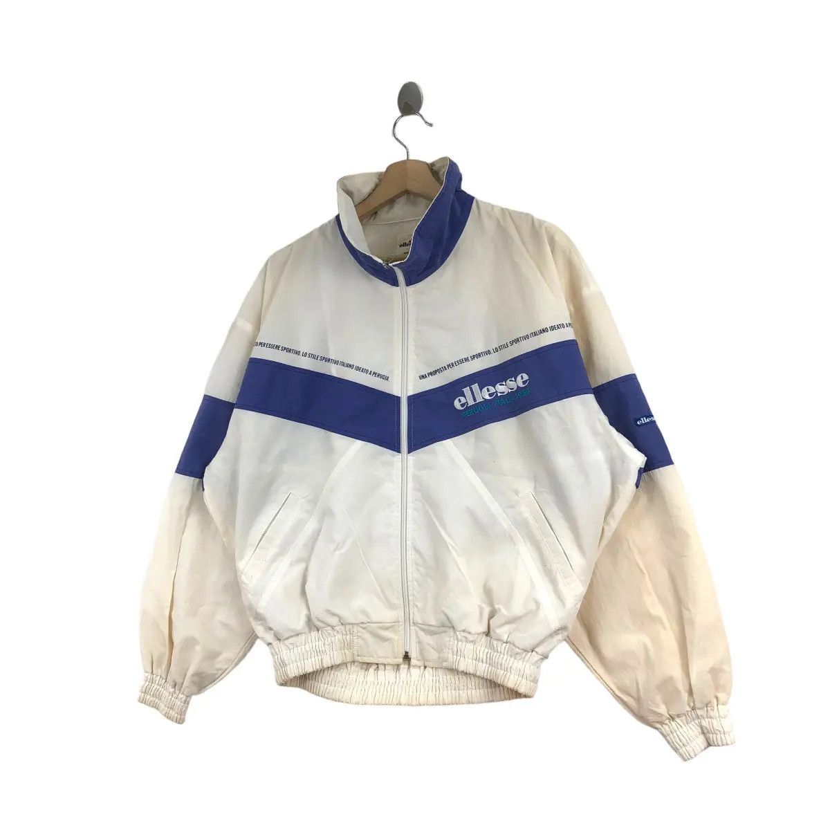 Ellesse Vtg ELLESSE PERUGIA ITALIA 1959 Jaspo Jacket Outdoor Tennis Size L / US 10 / IT 46 - 4 Thumbnail