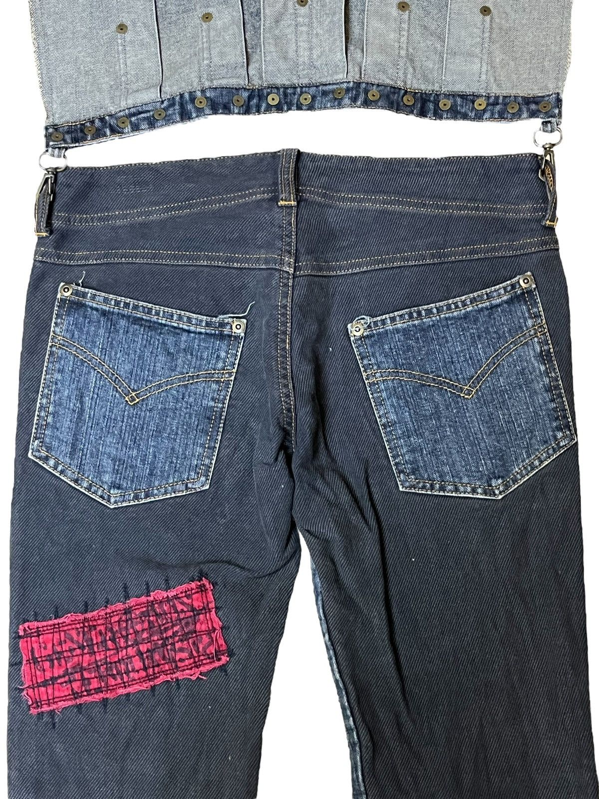 Japanese Brand Sick ALGONQUINS punk gothic bondage flared distressed jeans Size US 30 / EU 46 - 10 Thumbnail