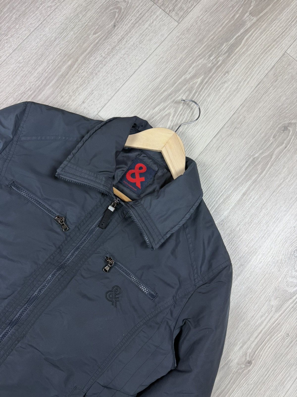 Dolce & Gabbana Vintage 00s Dolce & Gabbana Gray Zip Jacket Size M / US 6-8 / IT 42-44 - 2 Thumbnail