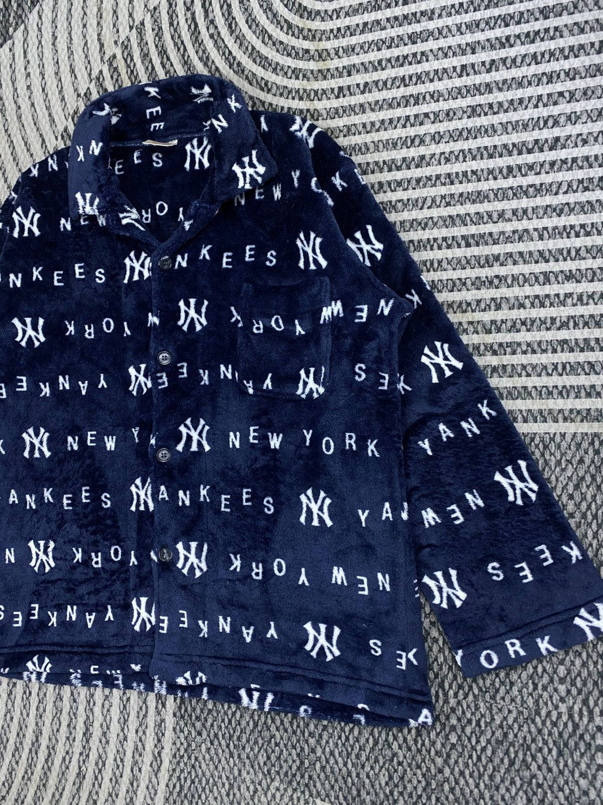 New York Yankees Vintage New York Yankees Genuine Sleepwear Pajama Top Size L / US 10 / IT 46 - 4 Thumbnail