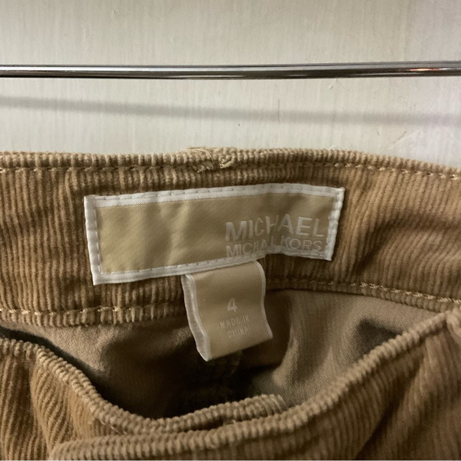 Michael Kors MICHAEL Michael Kors Tan Corduroy Pants 4 FLAWS Size 27" / US 4 / IT 40 - 5 Thumbnail