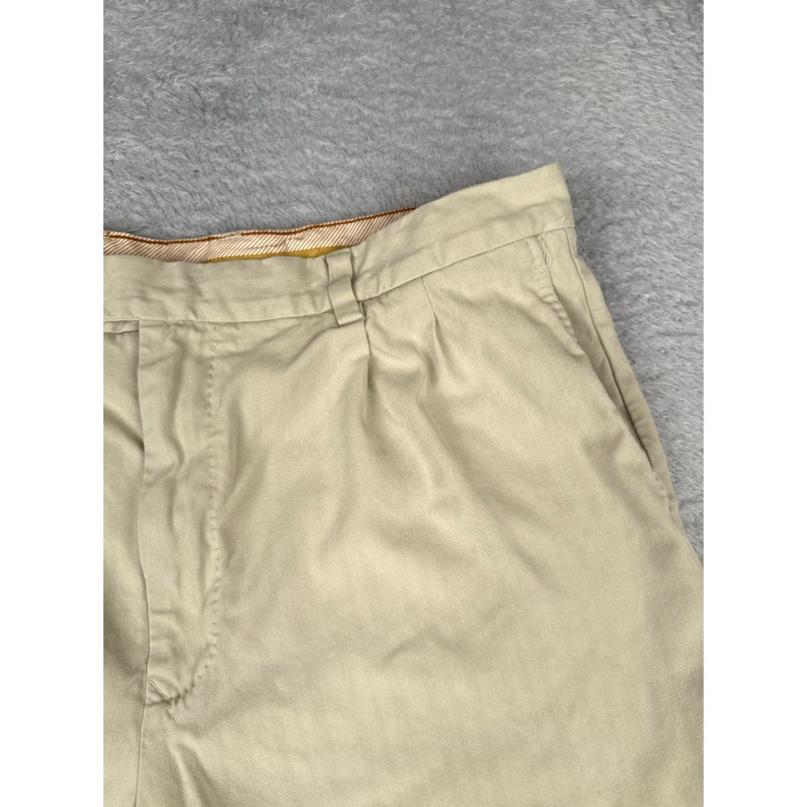 Tommy Bahama Tommy Bahama Shorts Adult 38 Beige Pleated Silk Chino Casual Beach Mens Size US 38 / EU 54 - 5 Thumbnail