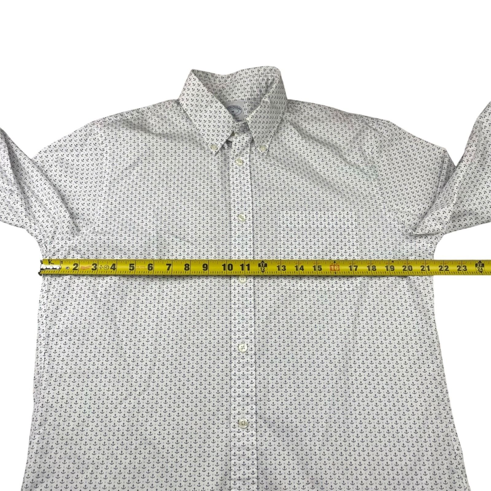 Brooks Brothers Brooks Brothers Men's Regent Fit Nautical Button Shirt Ancho Size US M / EU 48-50 / 2 - 6 Thumbnail